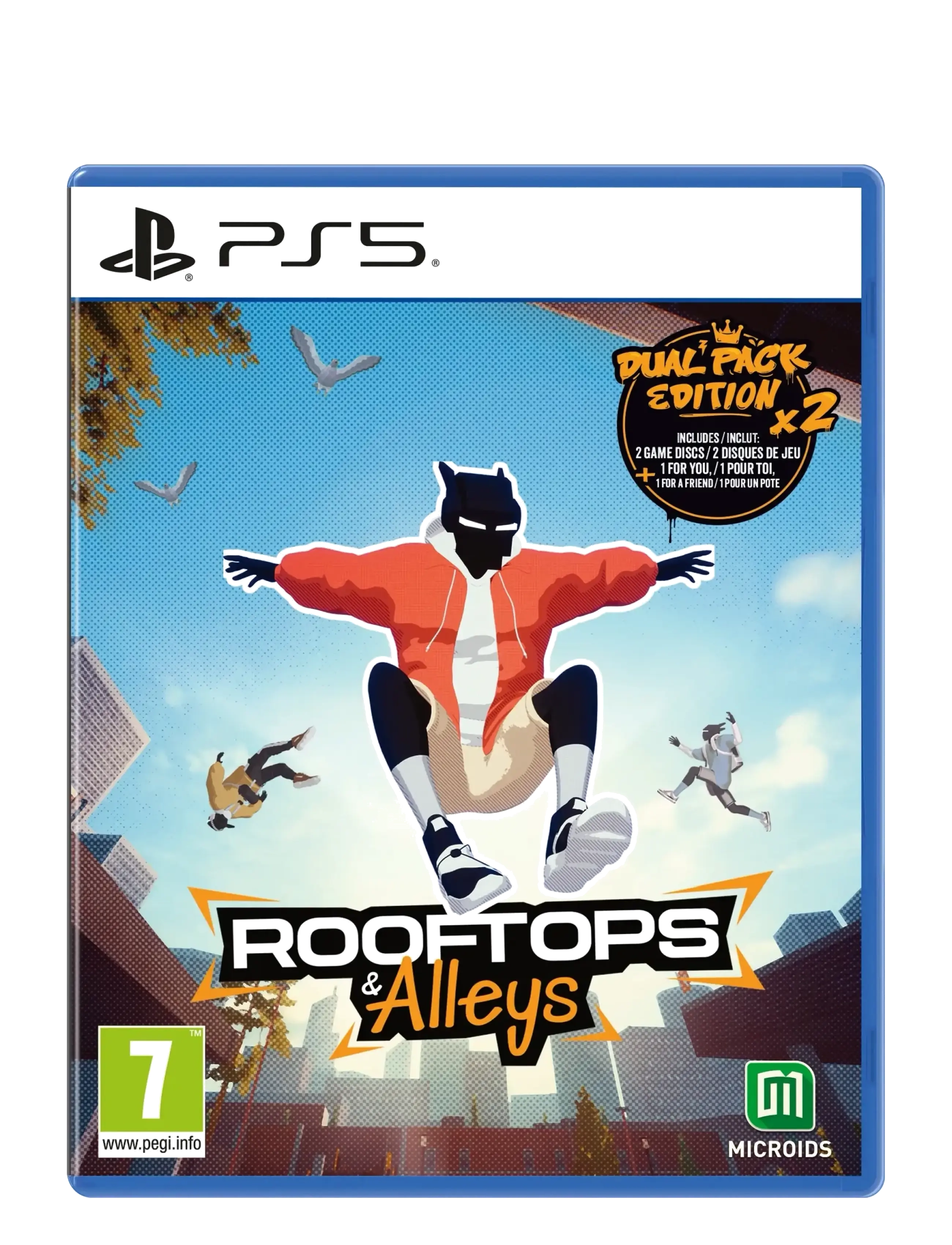 Microids Ps5 Rooftops & Alleys, Spil, Orange, Str: ONE SIZE