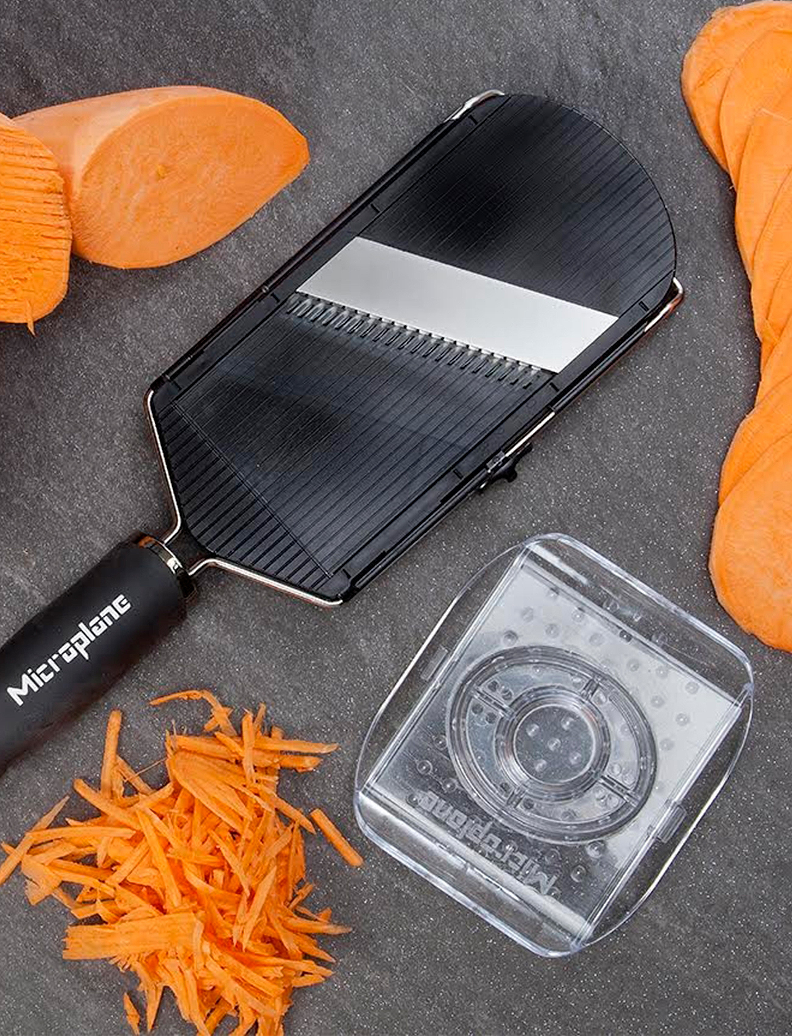 Microplane - Adjustable Slicer With Julienne Blades - black - 2