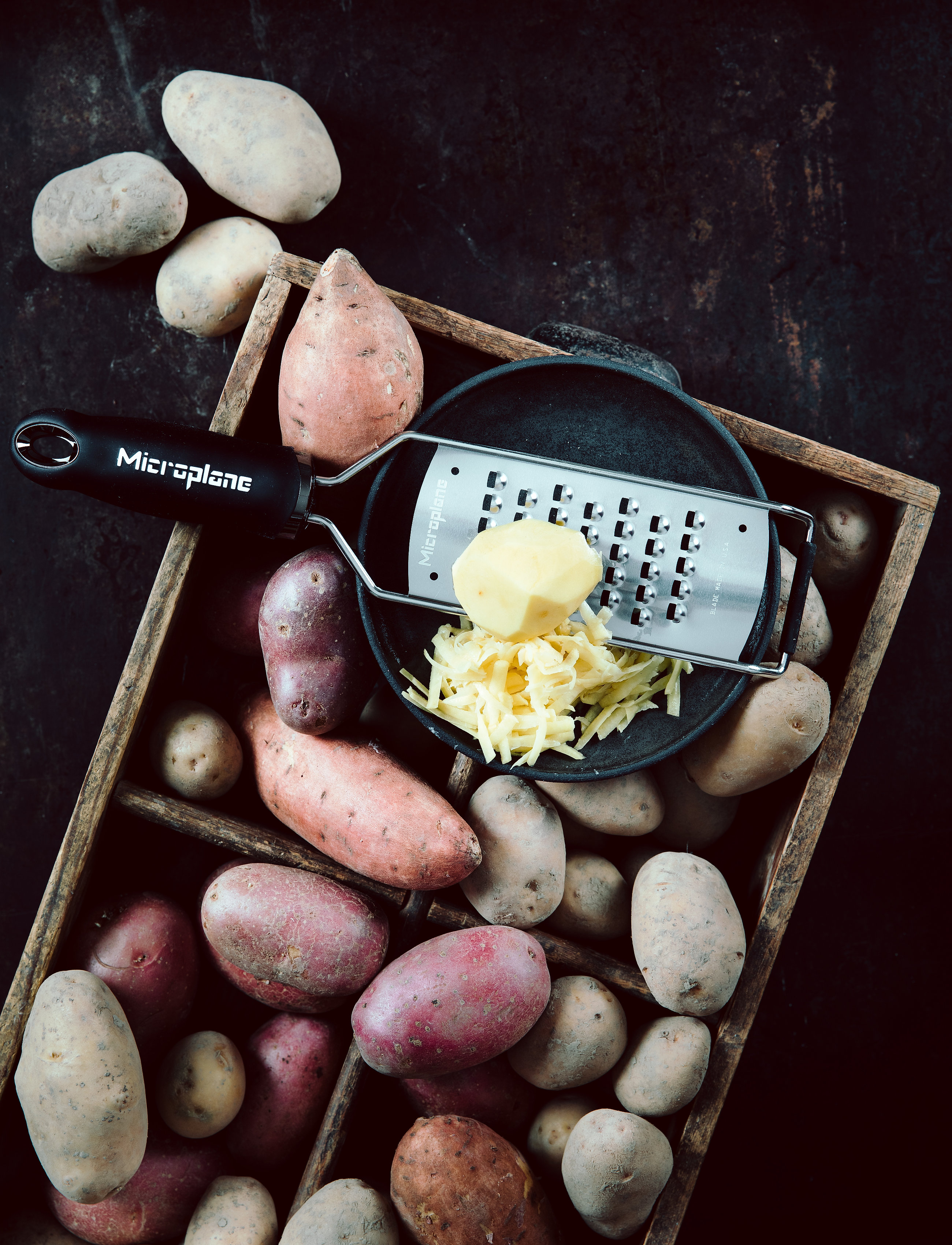 Microplane - Gourmet rivejern ekstra grov - black - 3