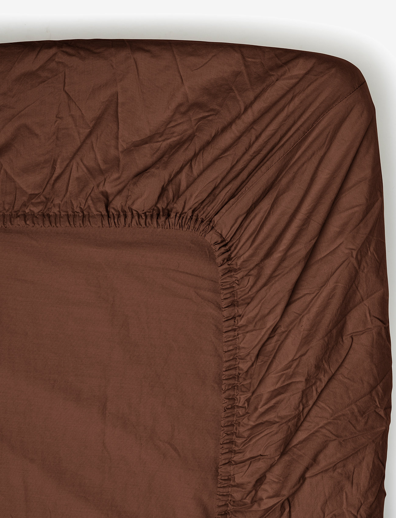 Midnatt - Fitted sheet Cortado - voodilinad - dark brown - 0