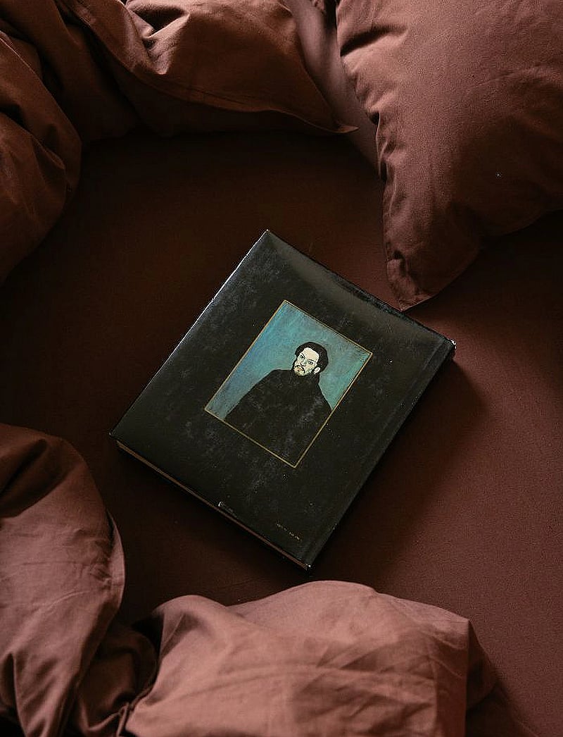 Midnatt - Fitted sheet Cortado - voodilinad - dark brown - 1