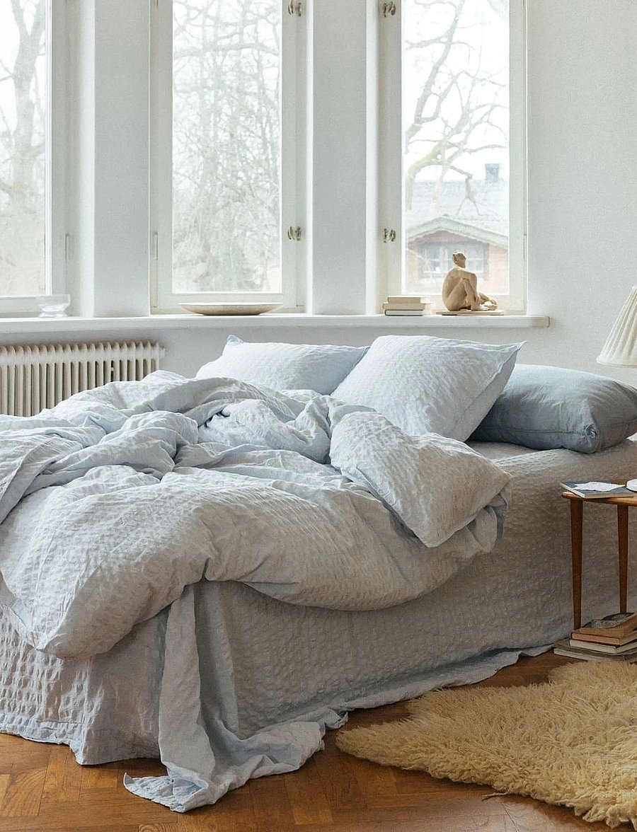 Midnatt - Duvet cover 150x200 Ellie - bettbezüge - greyblue - 5