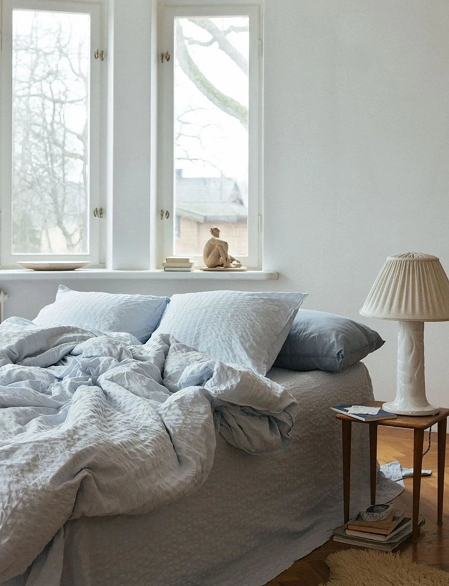 Midnatt - Pillow cover 2 pcs 50x70 Ellie - kopfkissenbezüge - greyblue - 2