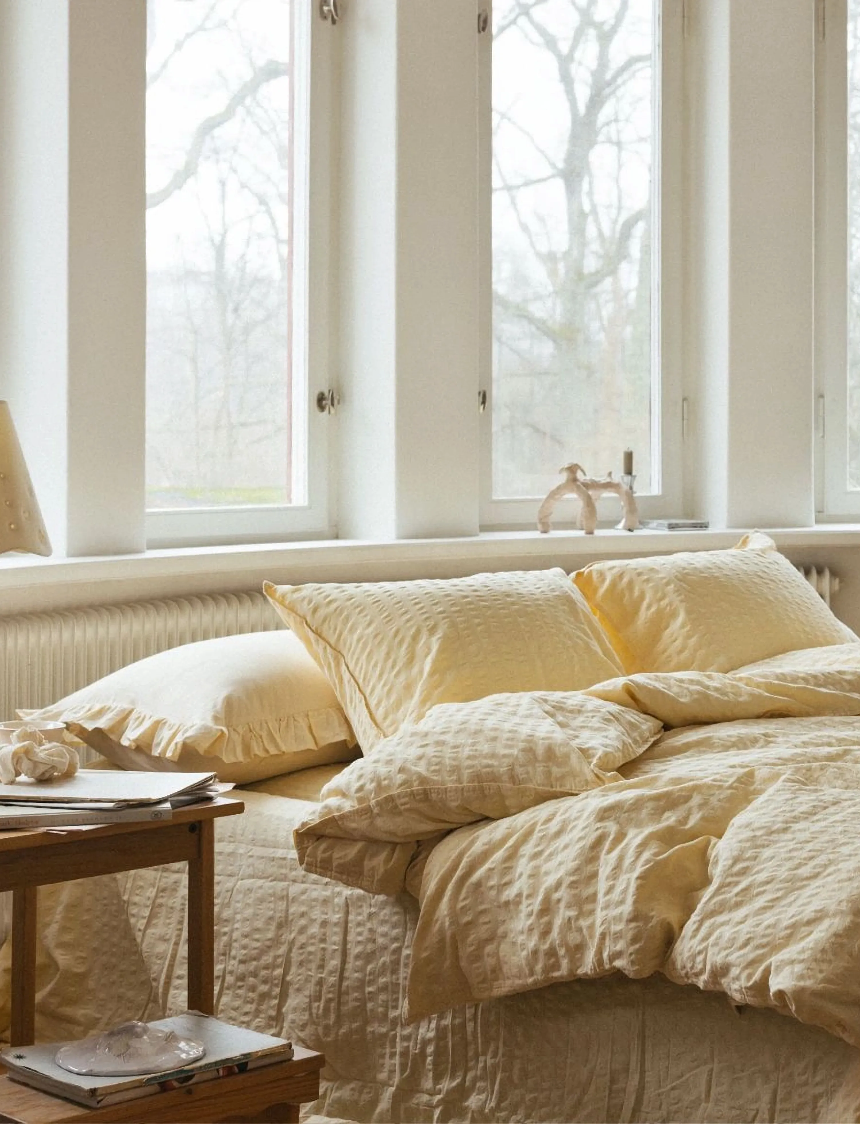 Midnatt - Duvet cover 150x200 Brie - tekikotid - butter yellow - 3