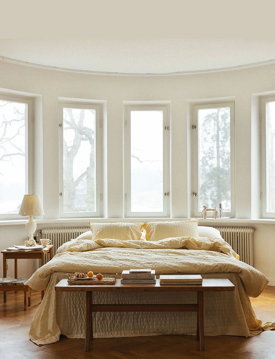 Midnatt - Duvet cover 150x200 Brie - tekikotid - butter yellow - 4