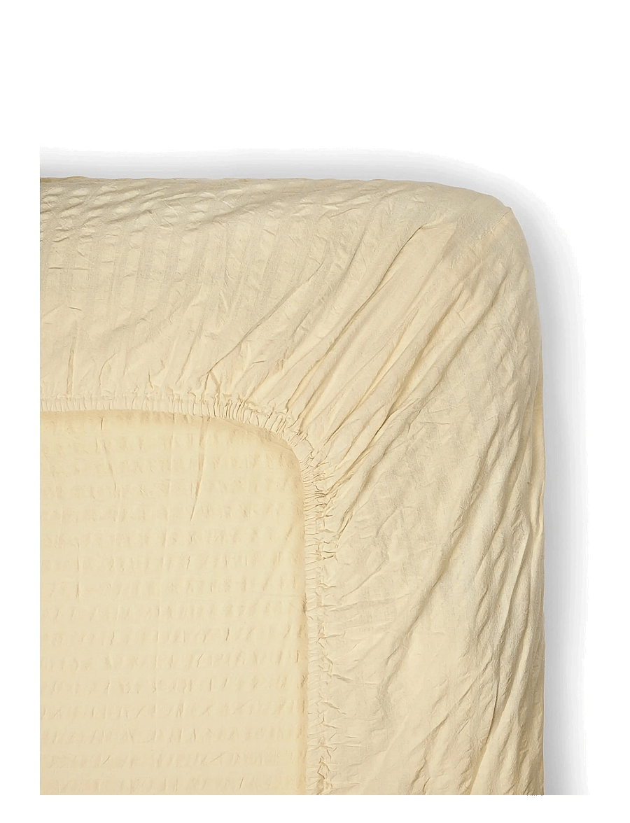 Midnatt - Fitted sheet 180x200 Brie - butter yellow - 1