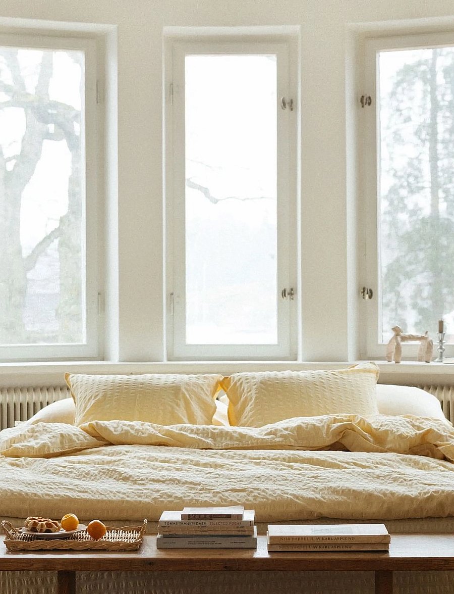 Midnatt - Pillow cover 2 pcs 50x60 Brie - butter yellow - 3