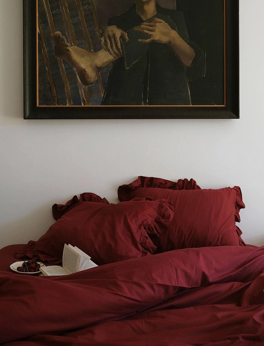 Midnatt - Duvet cover Cherry - duvet covers - red - 2