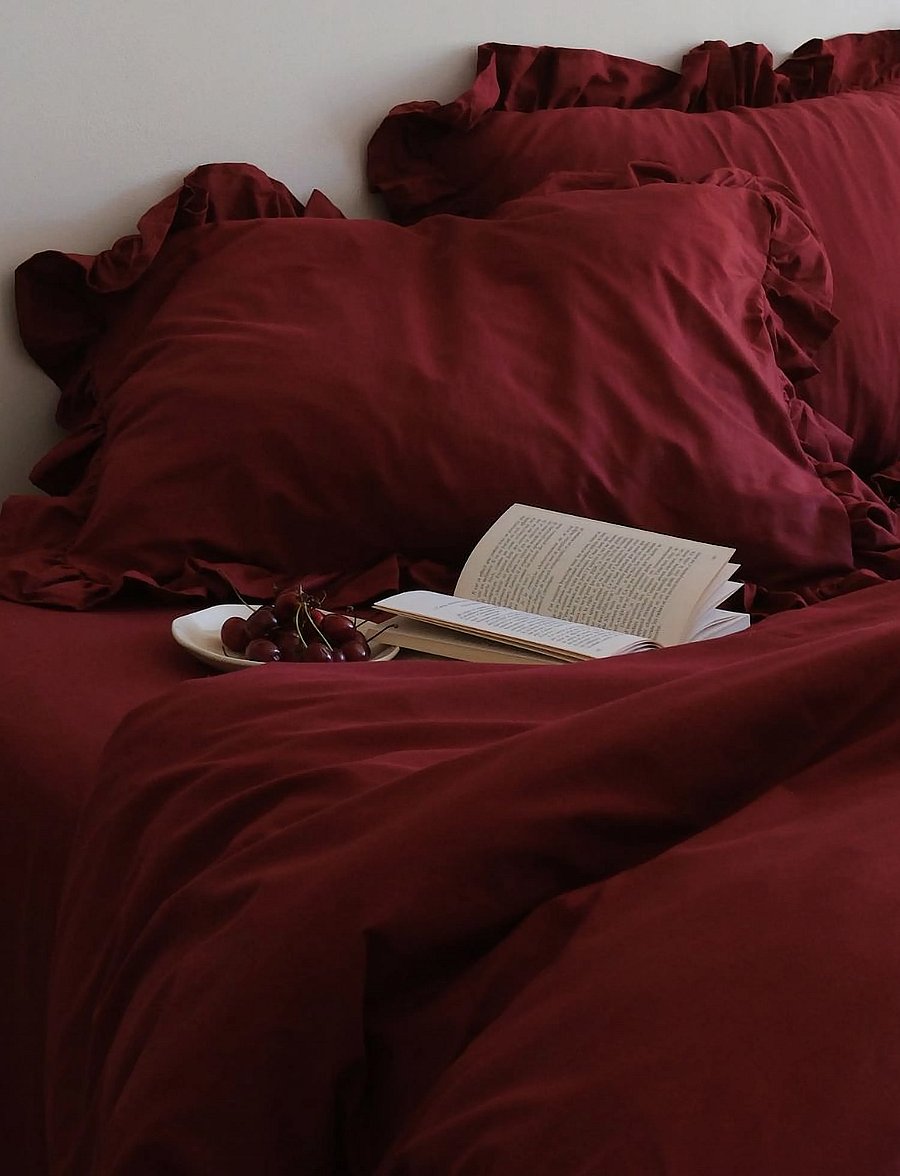 Midnatt - Duvet cover Cherry - duvet covers - red - 3