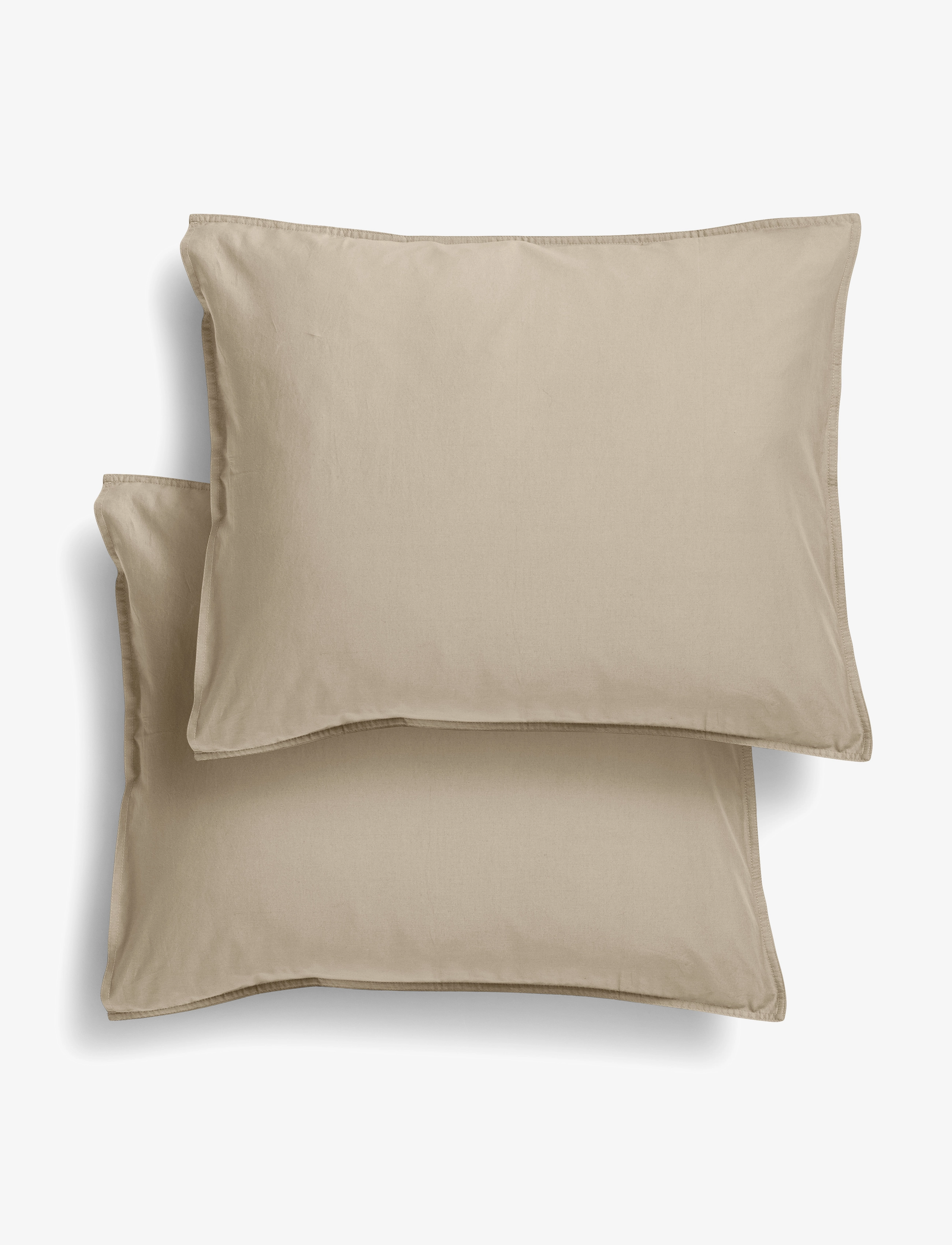 Midnatt Pillow cover 2-pack Hassel - Soveromstekstiler - BEIGE BROWN NOUGAT / beige
