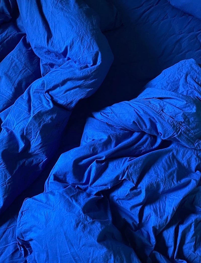 Midnatt - Fitted sheet Siesta - voodilinad - cobalt blue - 3