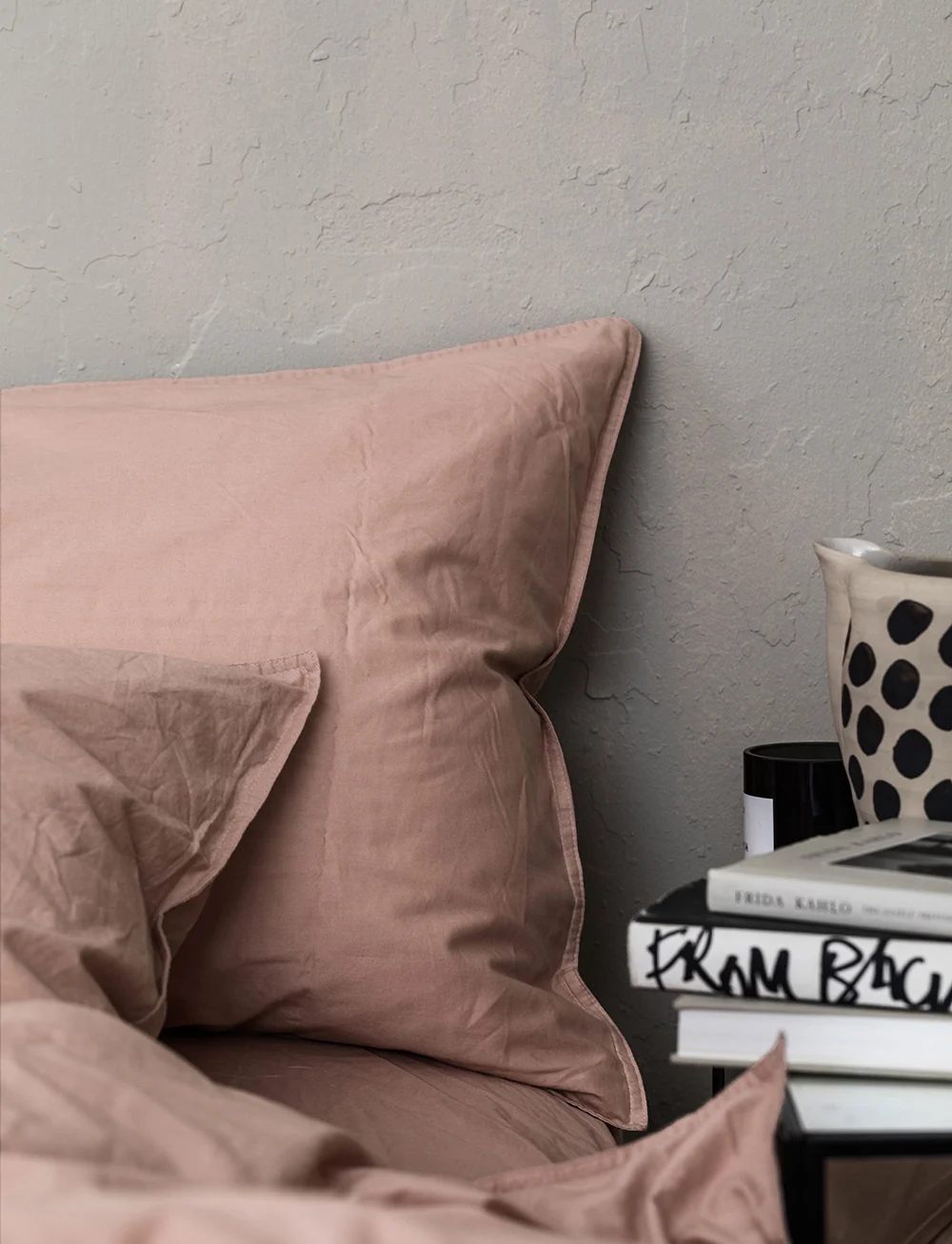 Midnatt - Pillow cover 2-pack Wilted - kopfkissenbezüge - dusty pink - 1