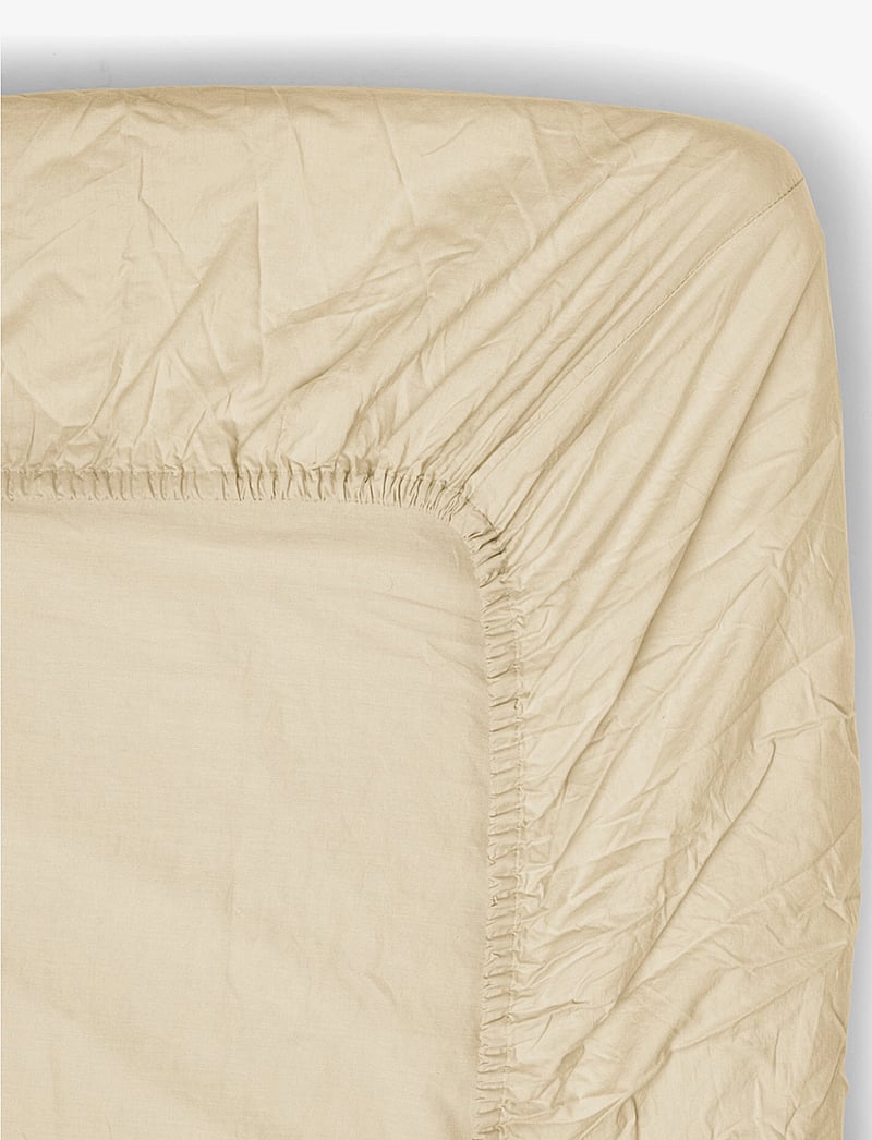 Midnatt - Fitted sheet Sorbetto - spannbettlaken - light yellow - 2