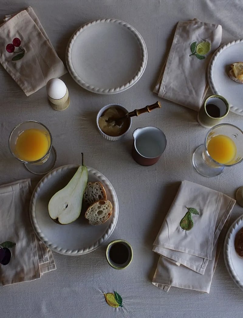 Midnatt - Napkins 4-pack Tutti Frutti - stoffservietten - beige - 4