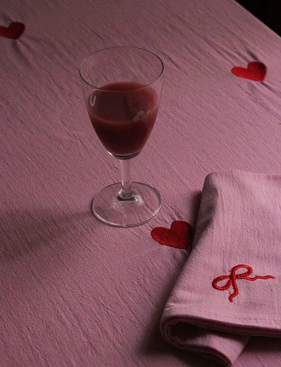 Midnatt - Napkins 4-pack Pink Bow - stoffservietten - pink - 0