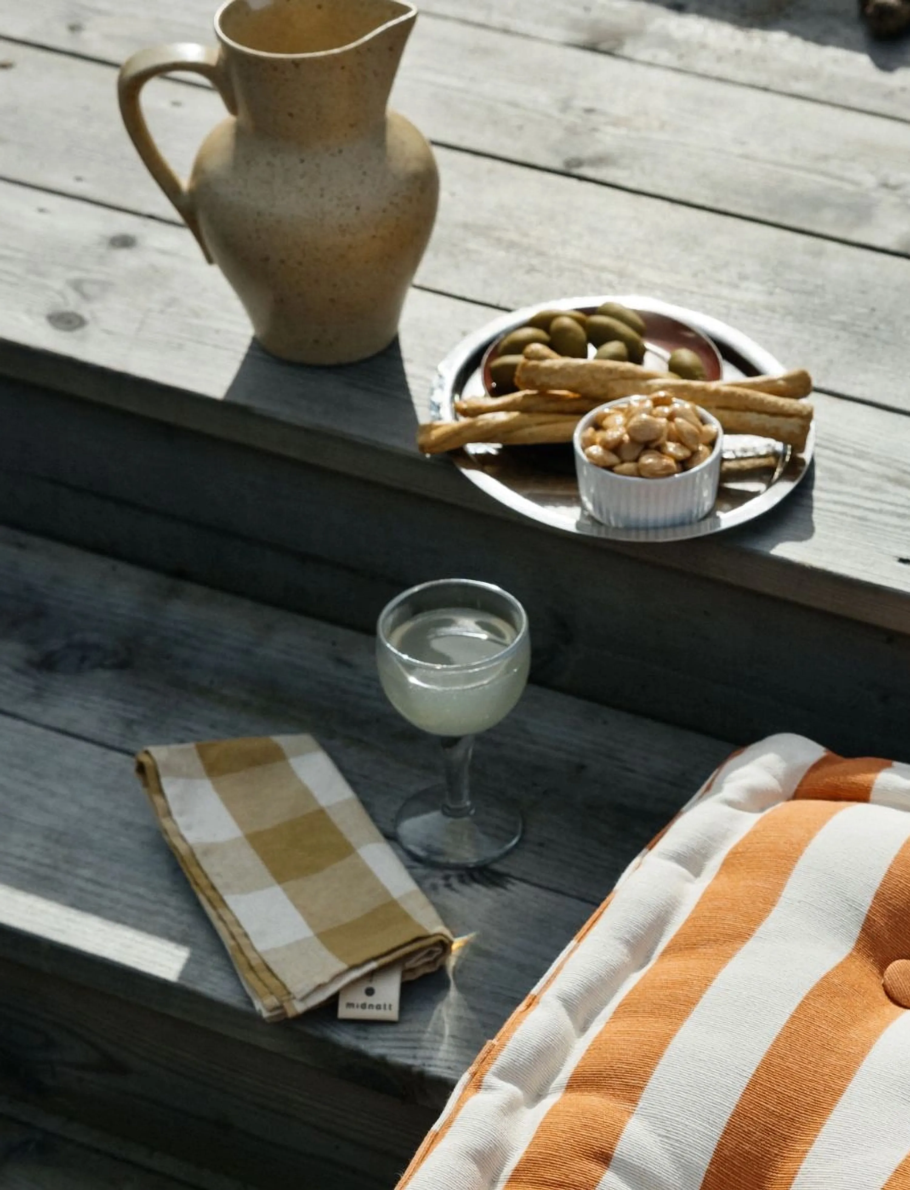 Midnatt Napkins 4-Pack Ruth, 40X40 cm, Napkins, Gelb - Cloth Homeware