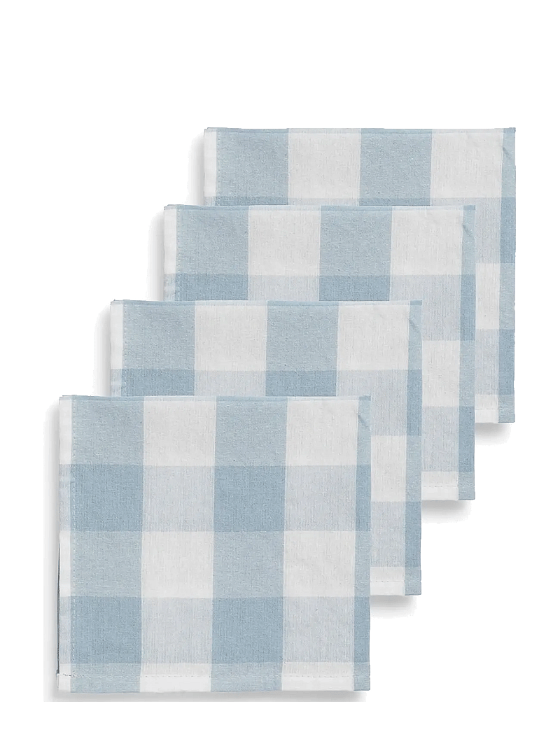 Midnatt - Napkins 4-pack Bluey - linased ja puuvillased salvrätikud - blue - 1