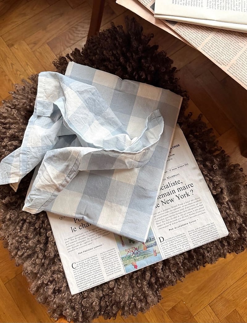 Midnatt - Napkins 4-pack Bluey - linased ja puuvillased salvrätikud - blue - 2