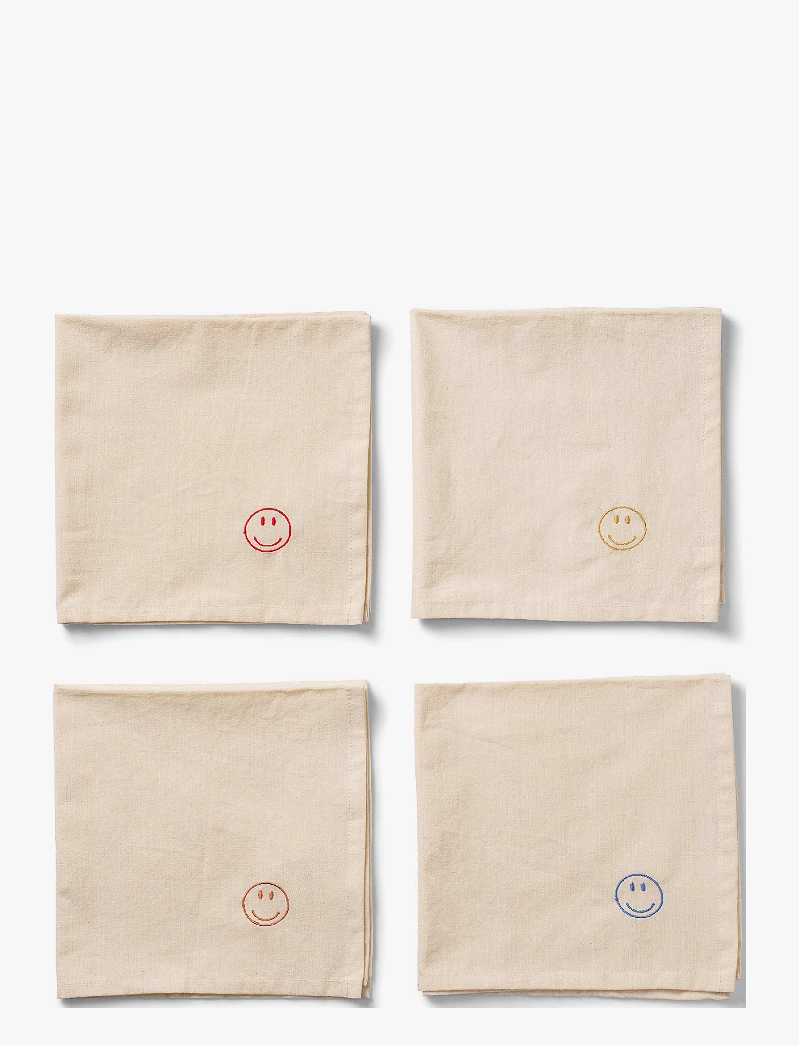 MIDNATT Servietter Happy Beige - 40X40CM - Unisex