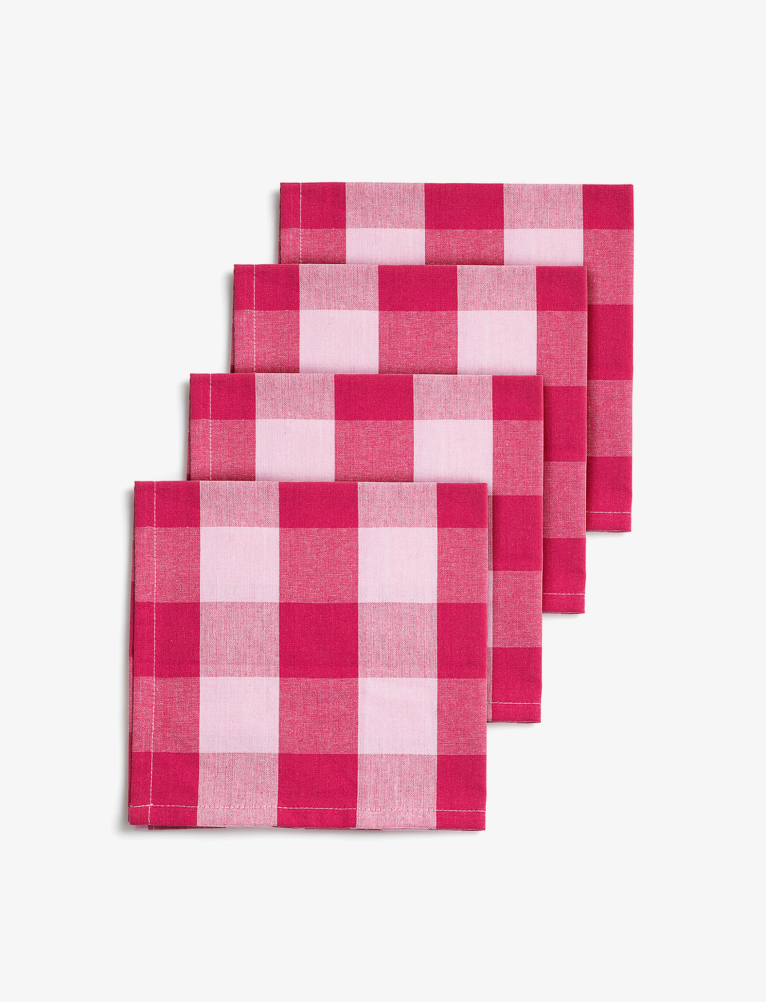 MIDNATT Servietter, 4-Pak Paola Rot - 40X40CM - Unisex