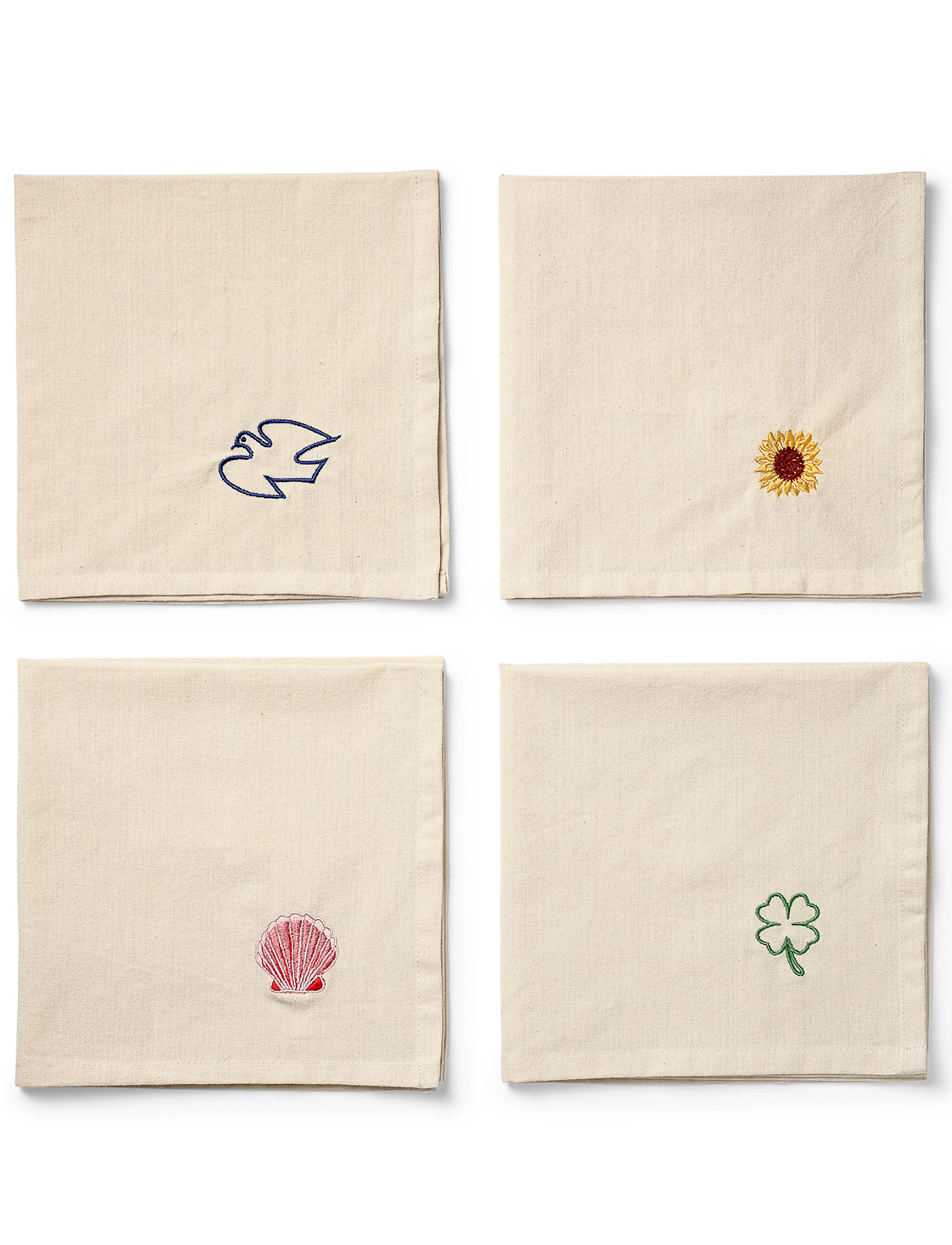 MIDNATT Servietter, 4-Pak, Charms Beige - 40X40CM - Unisex