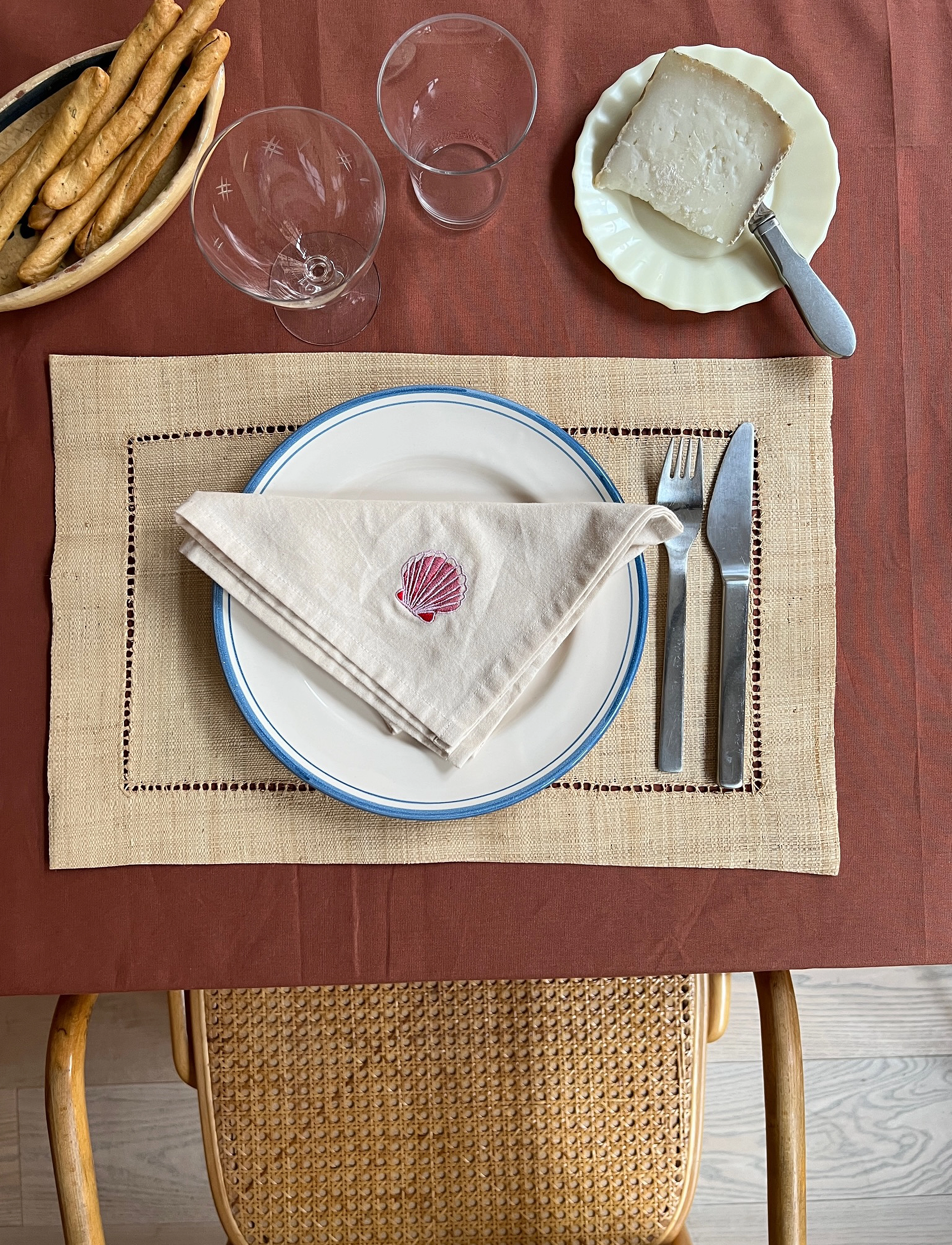 Midnatt - Napkins 4-pack Charms - stoffservietten - beige - 3