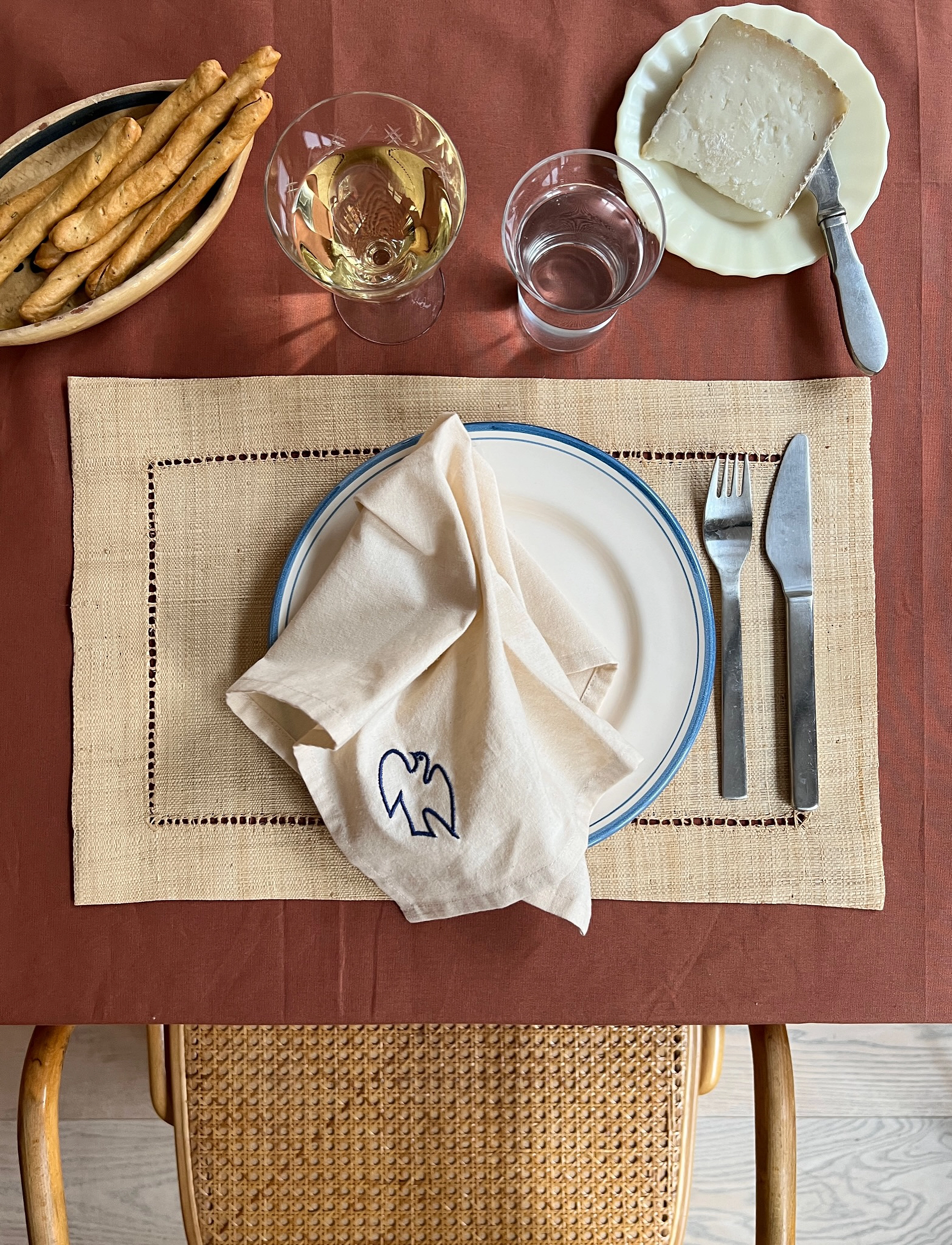 Midnatt - Napkins 4-pack Charms - stoffservietten - beige - 4