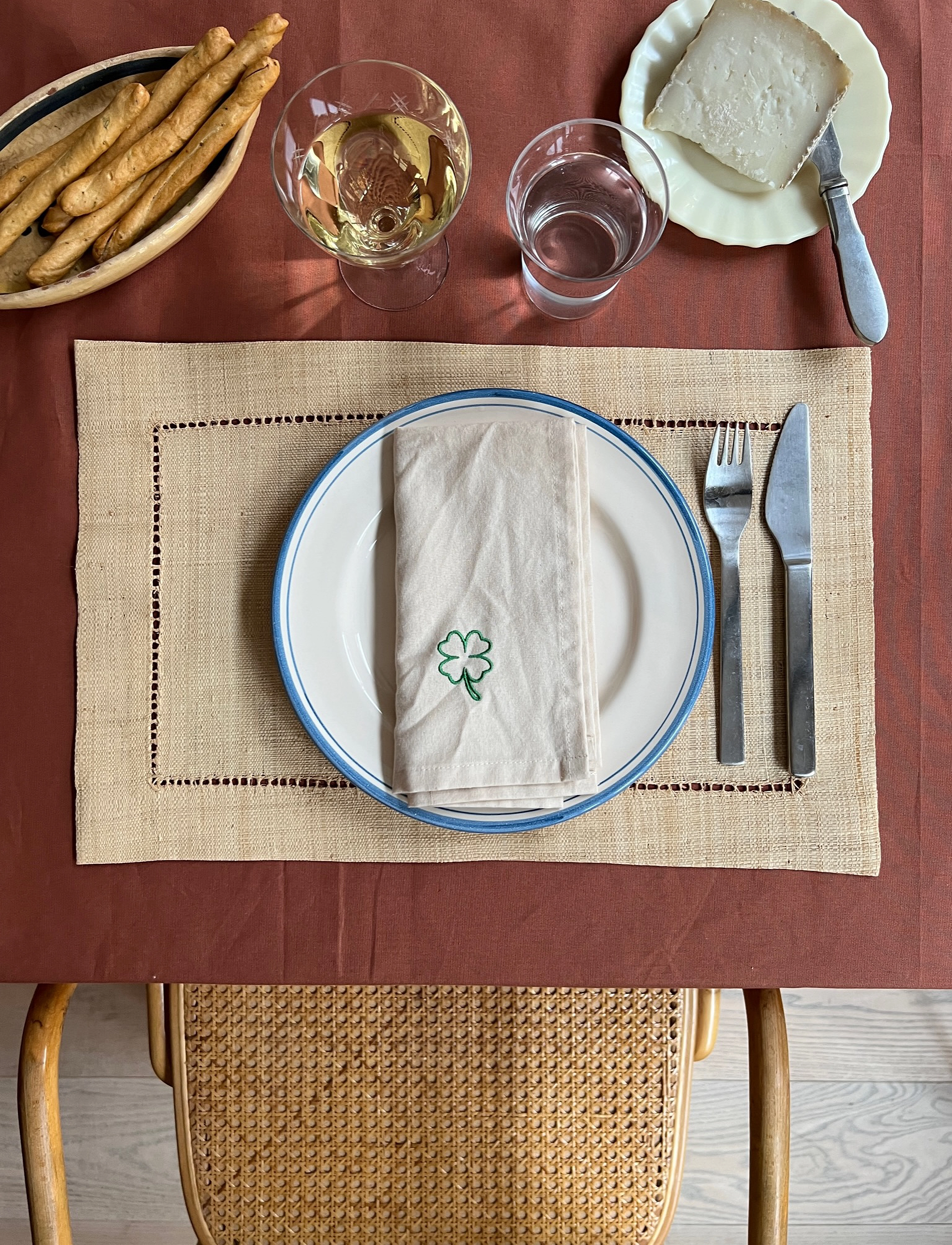 Midnatt - Napkins 4-pack Charms - stoffservietten - beige - 5