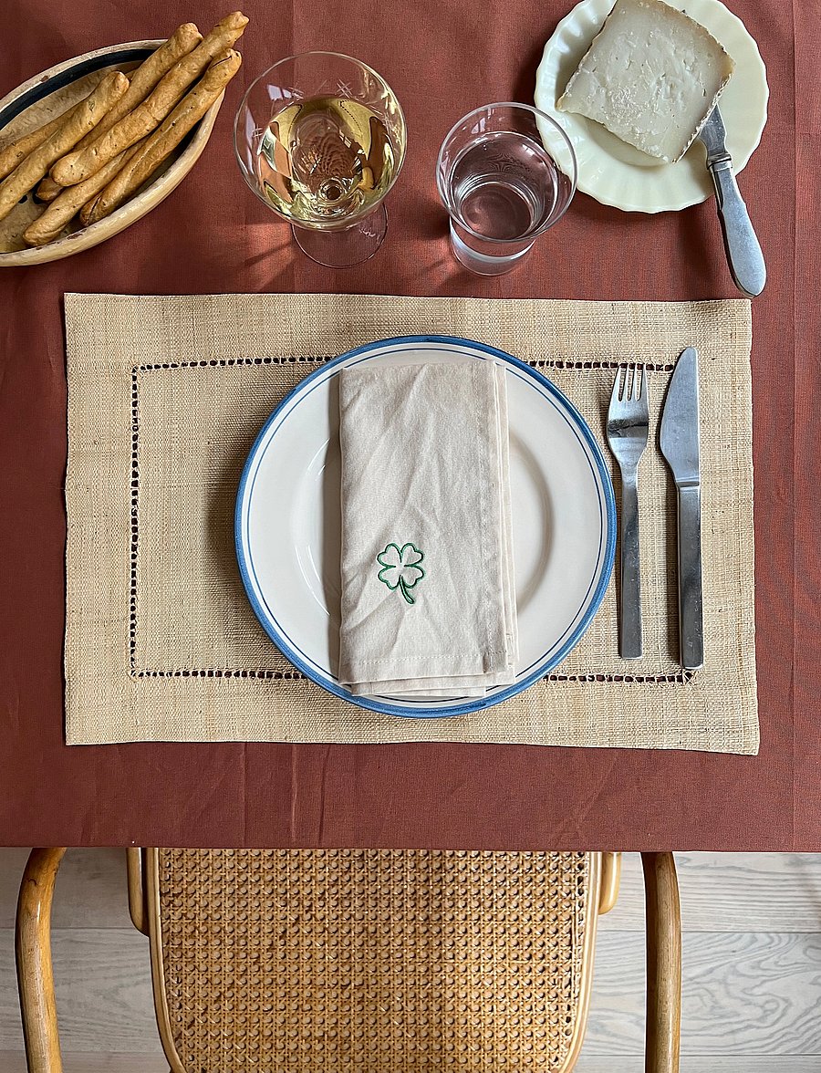Midnatt - Napkins 4-pack Charms - linased ja puuvillased salvrätikud - beige - 5