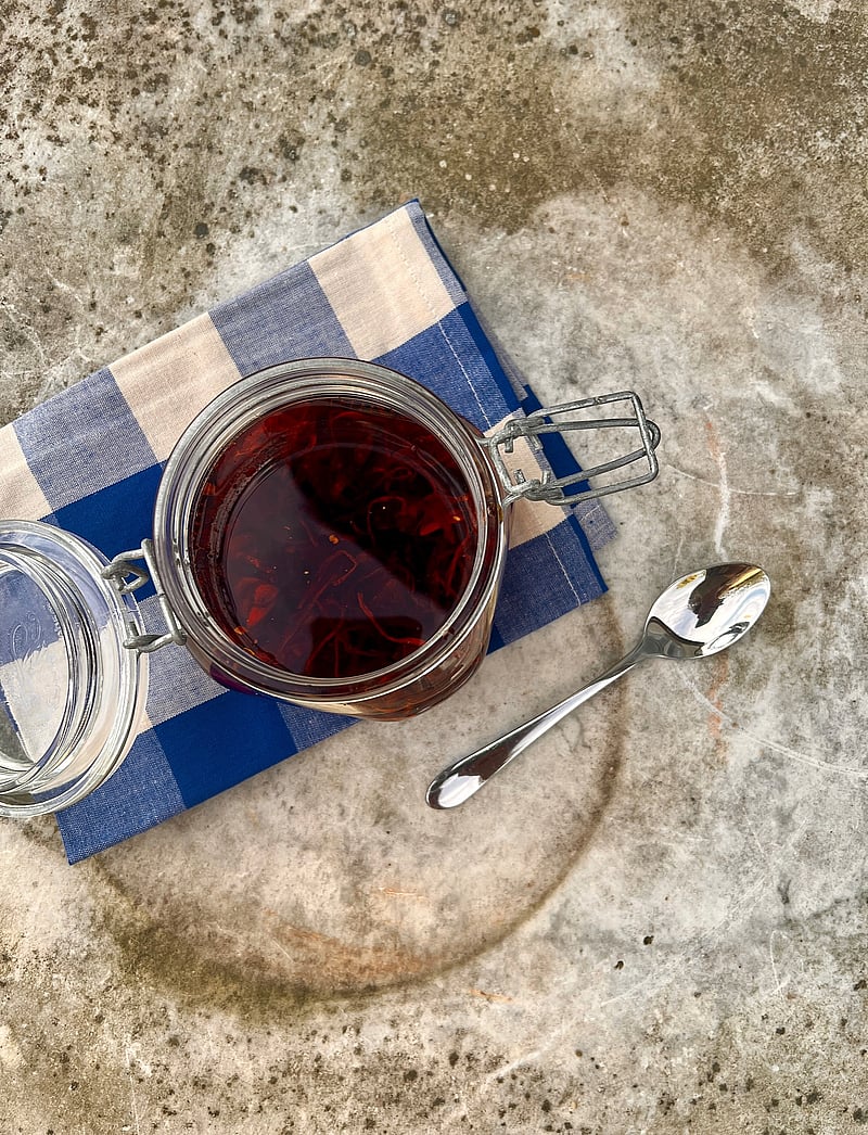 Midnatt - Napkins 4-pack La mer - linased ja puuvillased salvrätikud - blue - 2