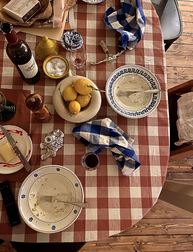 Midnatt - Napkins 4-pack La mer - linased ja puuvillased salvrätikud - blue - 3