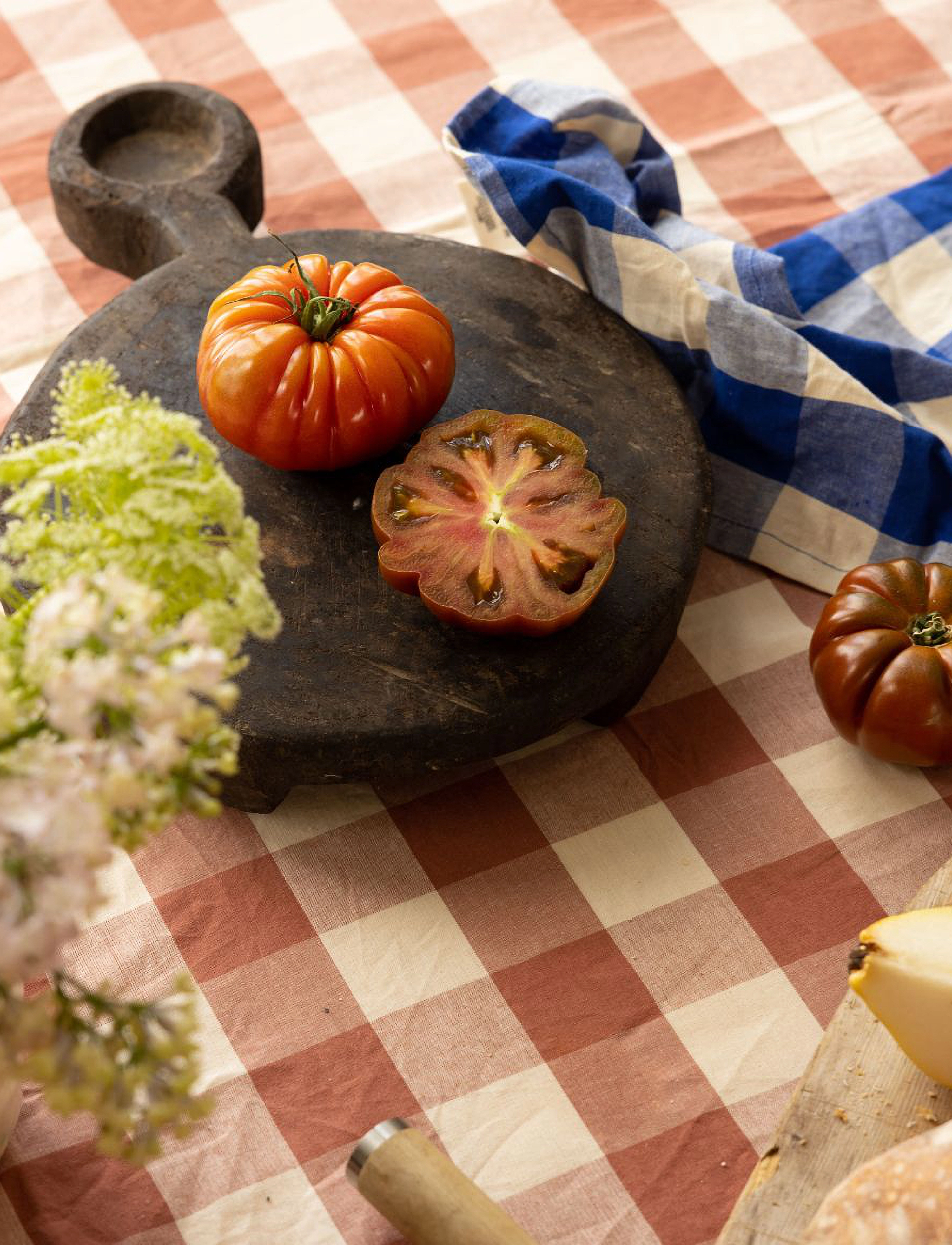 Midnatt - Tablecloth Bertel - tafellakens & lopers - terracotta - 5
