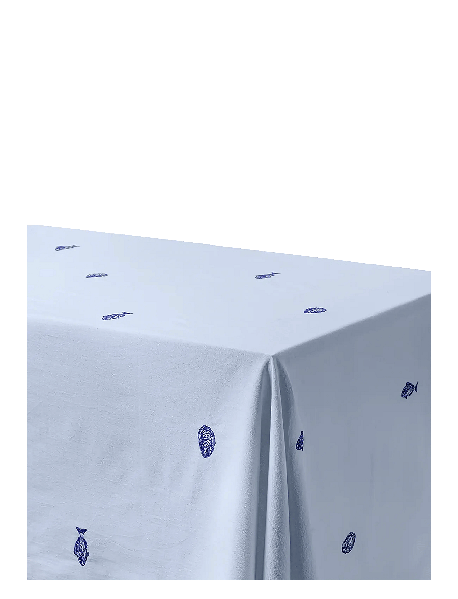Midnatt - Tablecloth Josefin La mer - laudlinad - light blue - 2