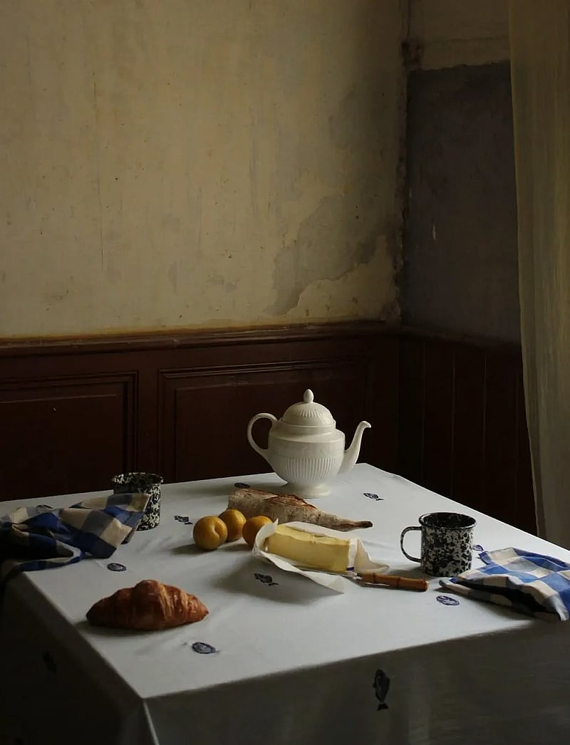 Midnatt - Tablecloth Josefin La mer - køb efter pris - light blue - 2