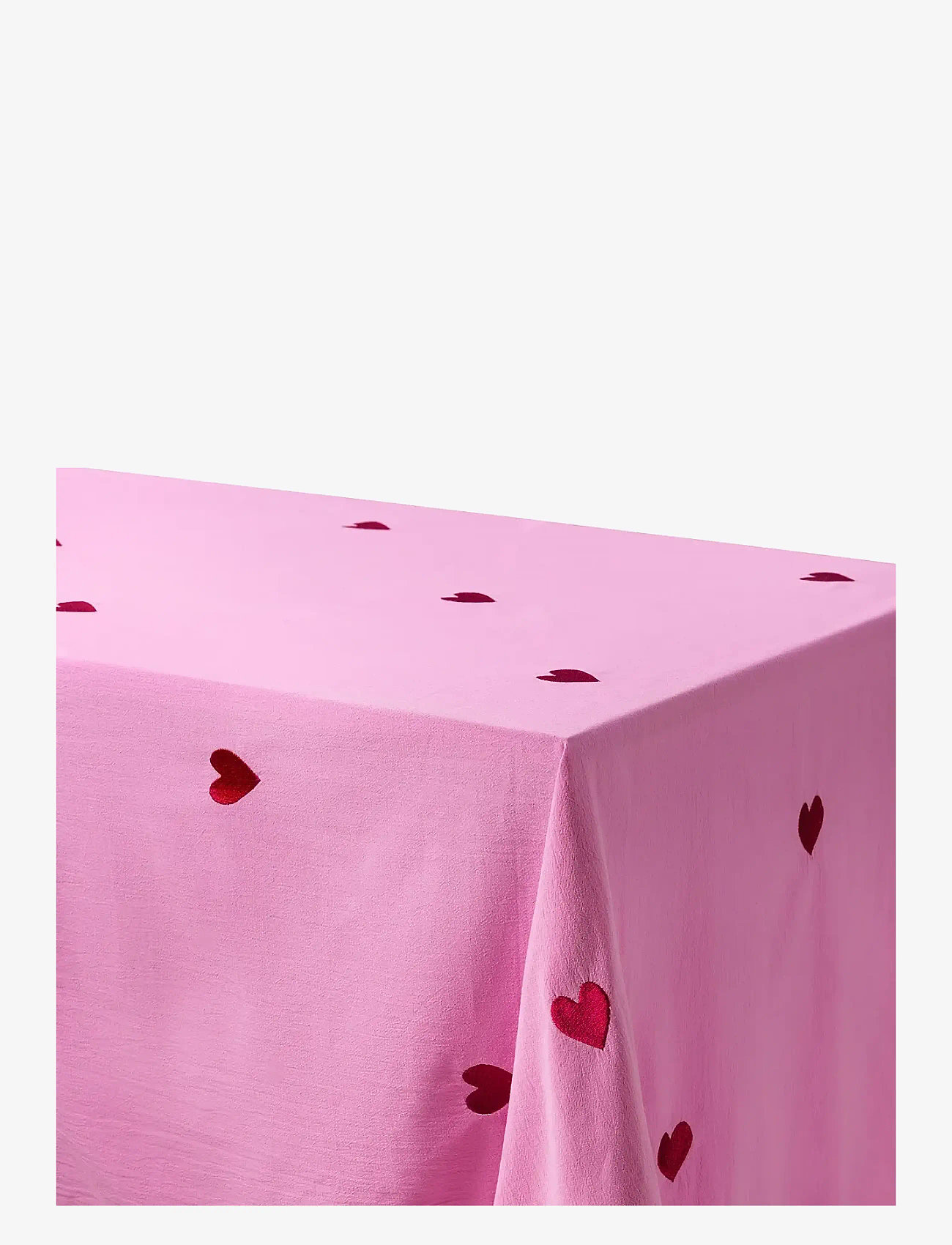 Midnatt - Tablecloth Pink Hearts - shop by price - pink - 1