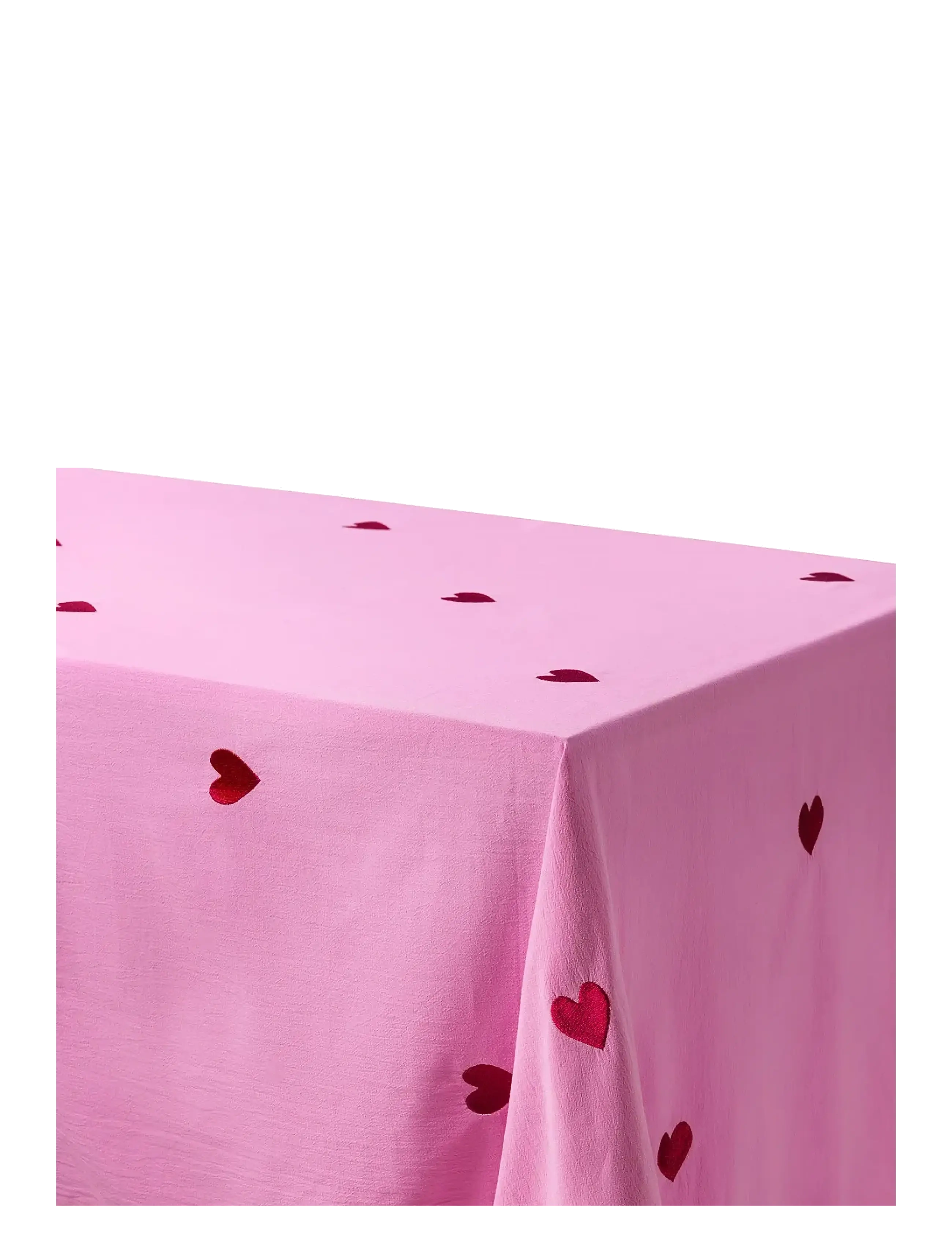 Midnatt - Tablecloth Pink Hearts - tafellakens & lopers - pink - 1