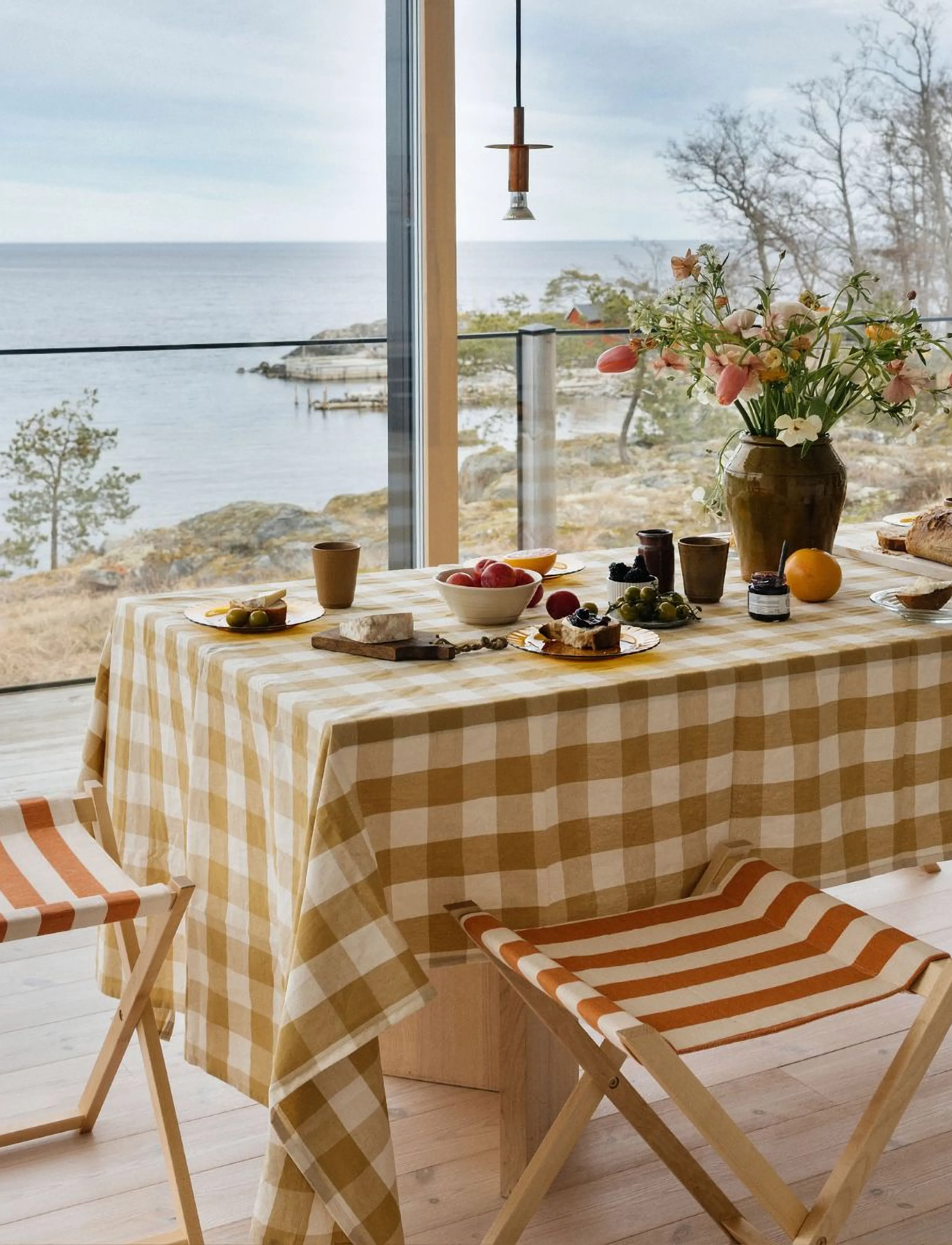 Midnatt Tablecloth Ruth, 250X145 cm, Kitchen Textiles, Gelb - Tablecloths & Table Runners, Homeware