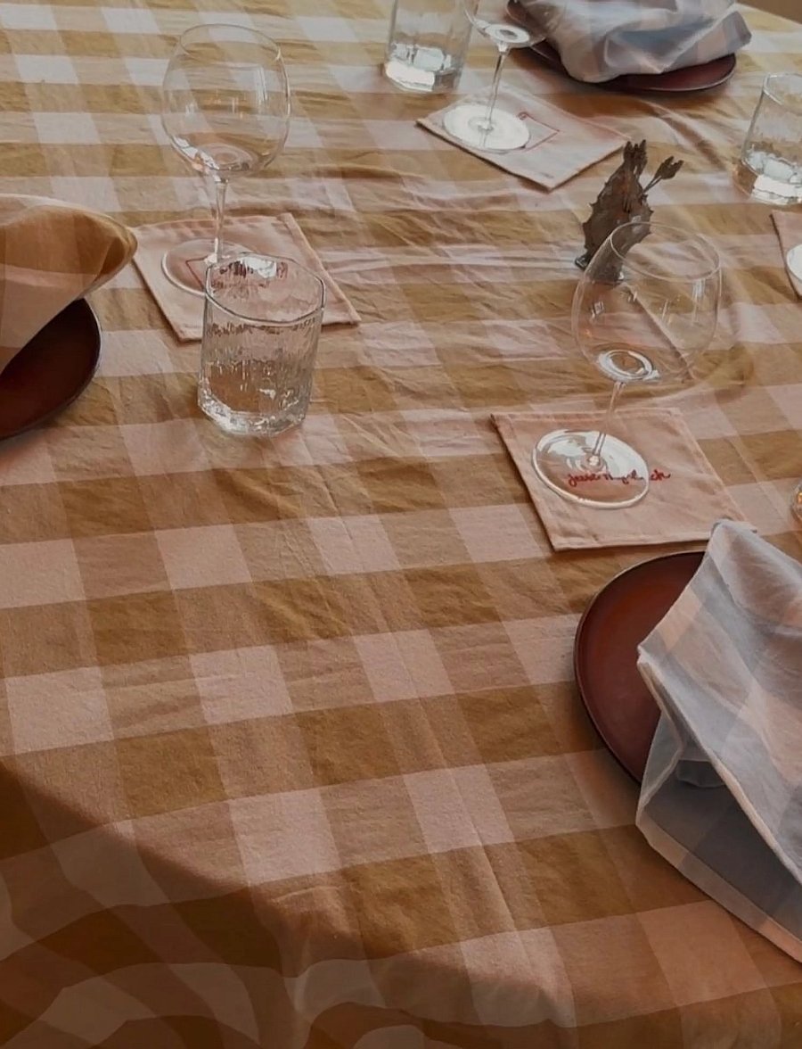 Midnatt - Tablecloth Ruth - duge & bordløbere - yellow - 3