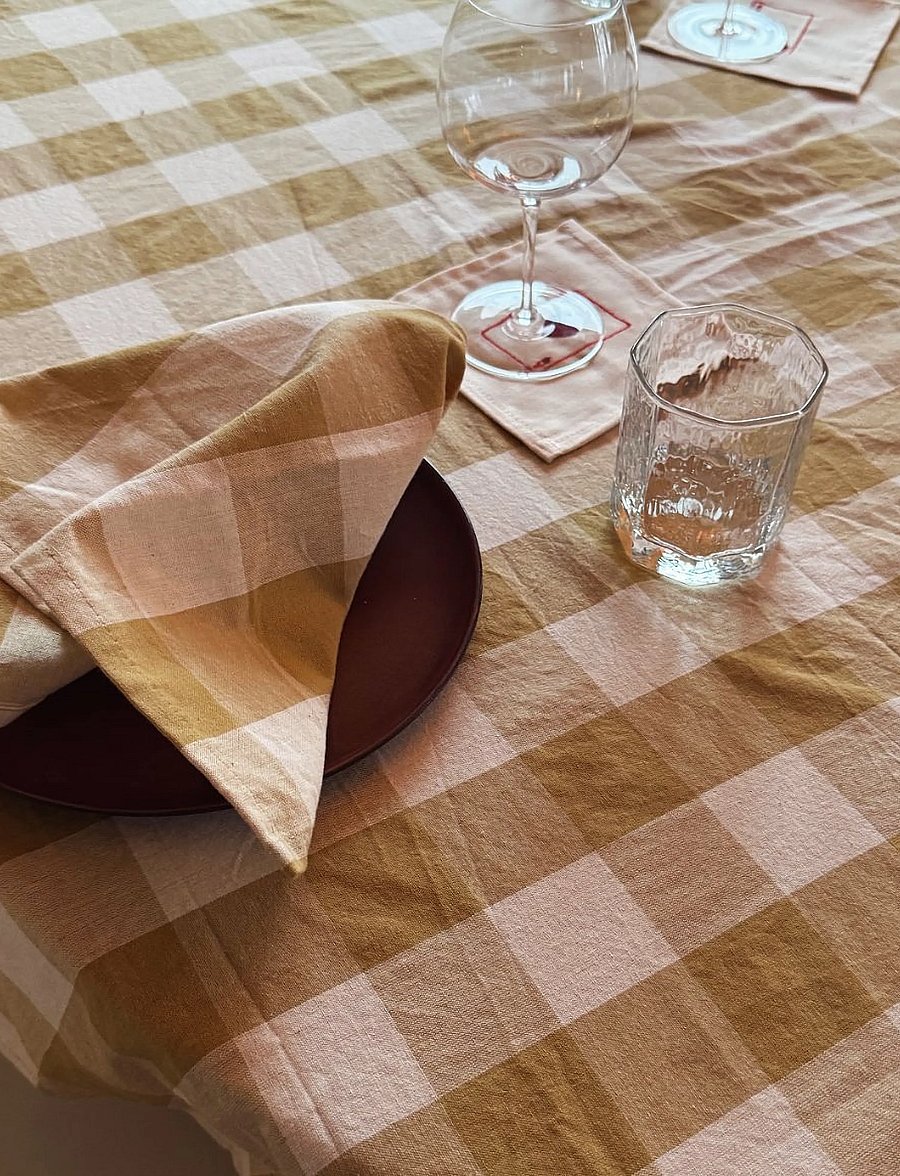 Midnatt - Tablecloth Ruth - duge & bordløbere - yellow - 4