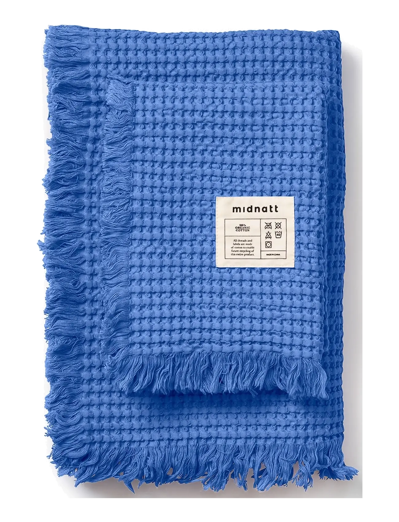 Midnatt Waffle towel Cielo - Lastetuba - BLUE / blue