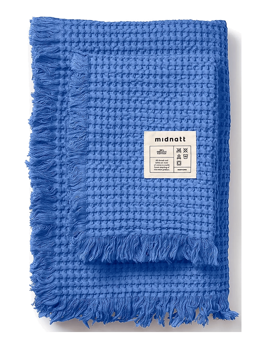 Midnatt - Waffle towel Cielo - handtücher - blue - 1