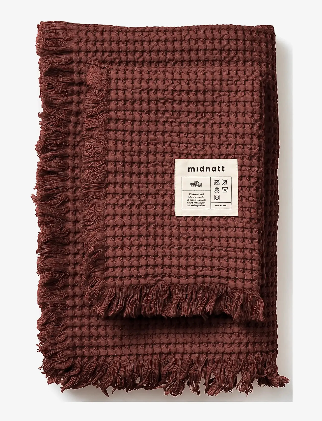 Midnatt - Waffle towel Doxie - rätikud - camel brown - 1