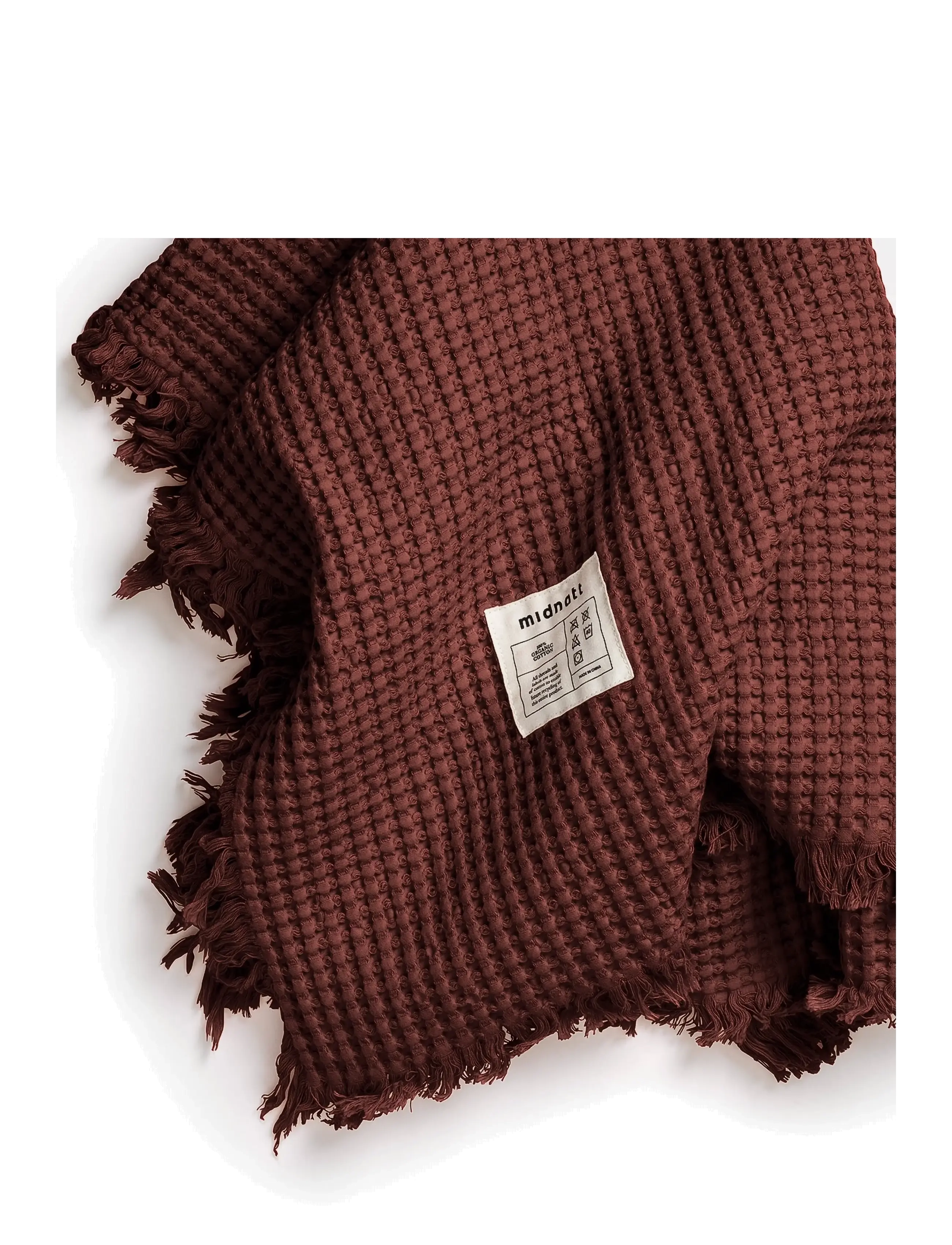 Midnatt - Waffle towel Doxie - handtücher - camel brown - 2