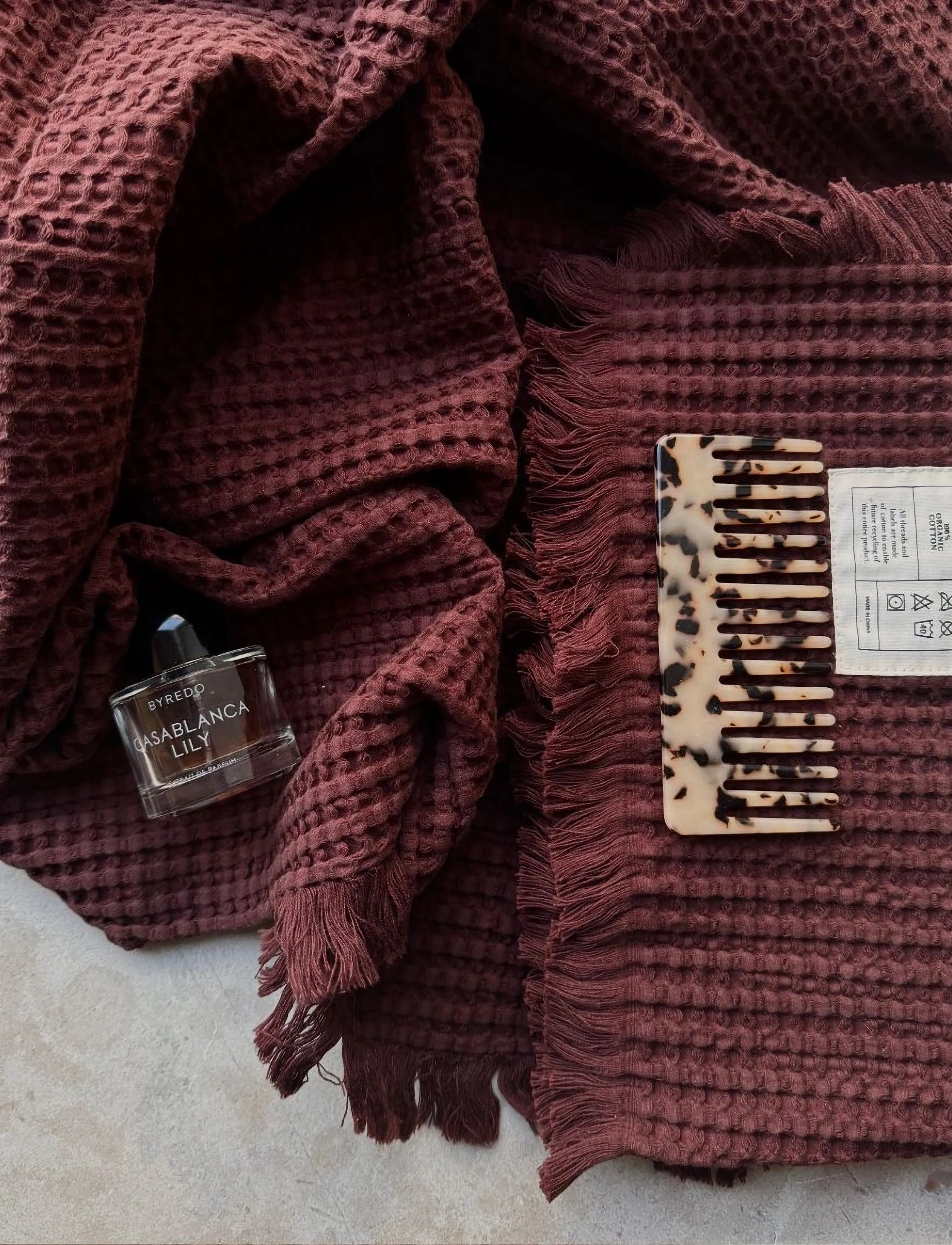 Midnatt - Waffle towel Doxie - handtücher - camel brown - 3