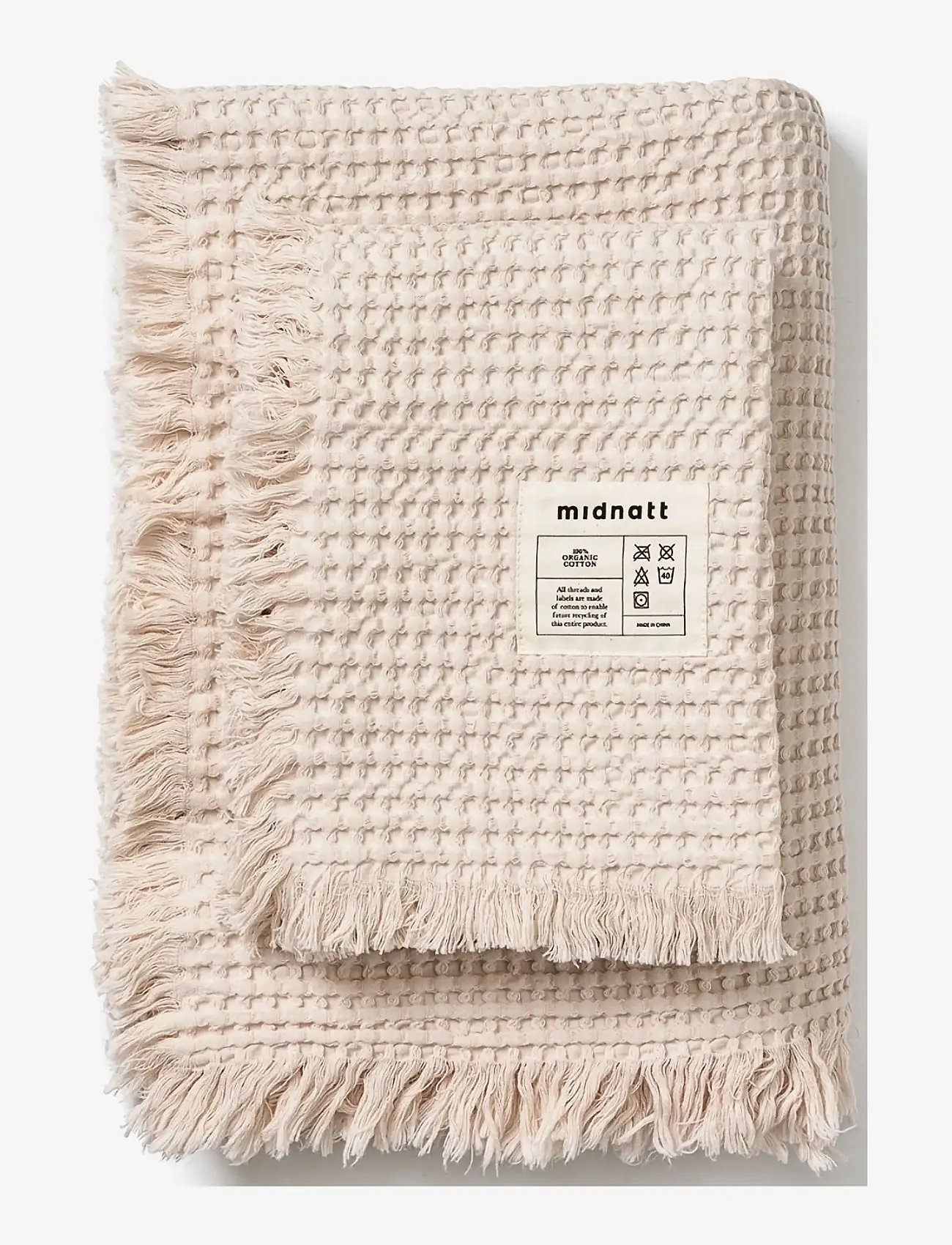Midnatt - Waffle towel Perlino - rätikud - white - 1