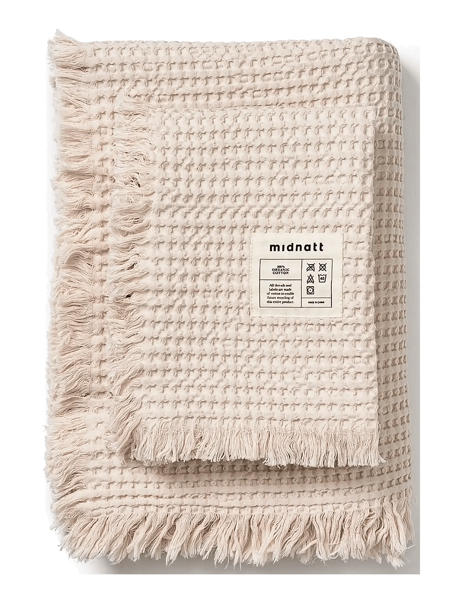 Midnatt - Waffle towel Perlino - handtücher - white - 1