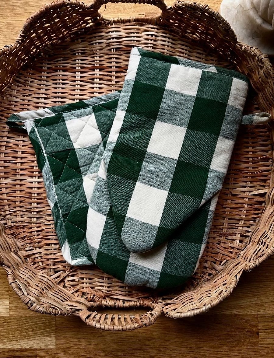 Midnatt - Oven mit Elsa - ahjukindad, pajalapid ja potihoidjad - green - 3