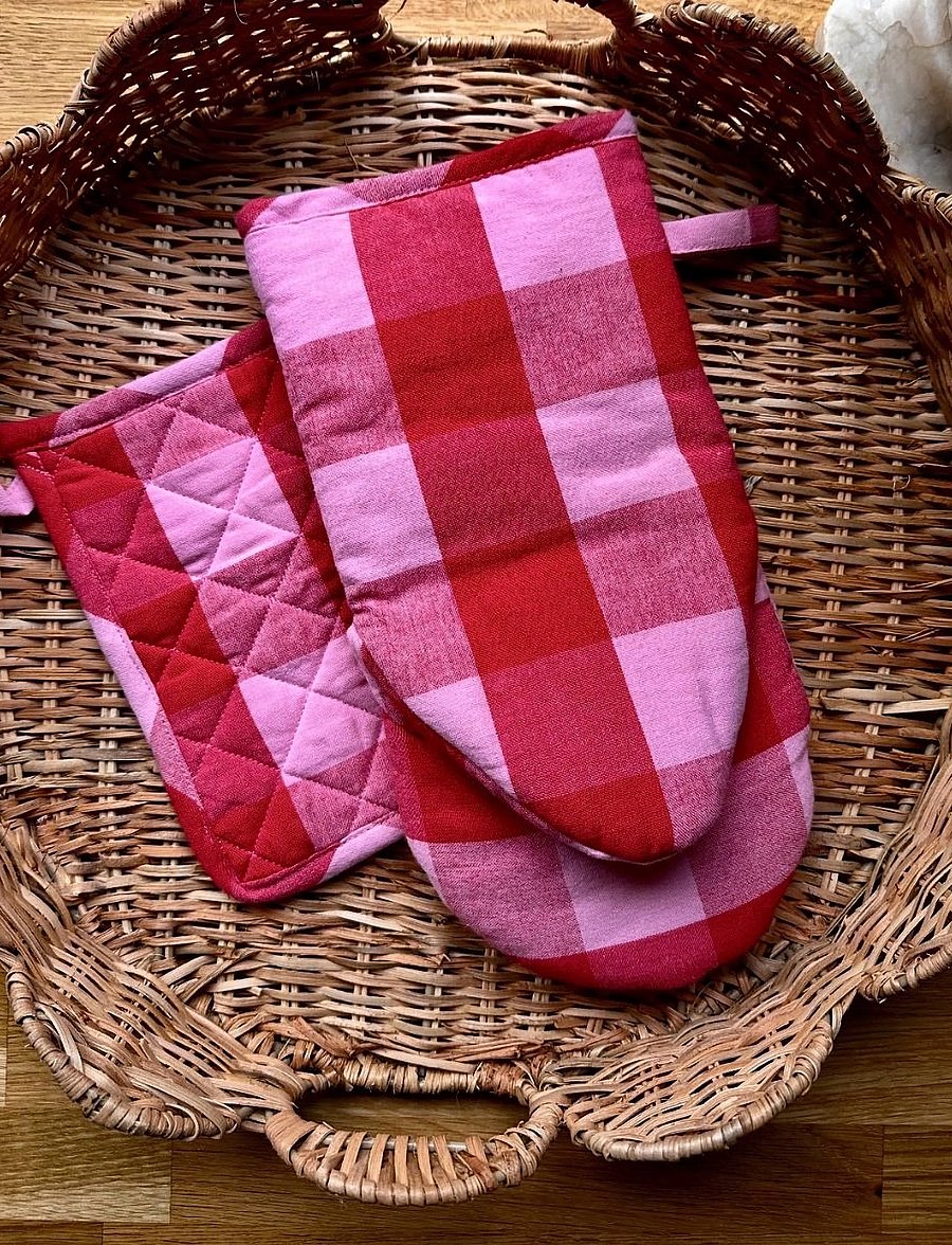 Midnatt - Pot holder Paola - ahjukindad, pajalapid ja potihoidjad - red&pink - 0