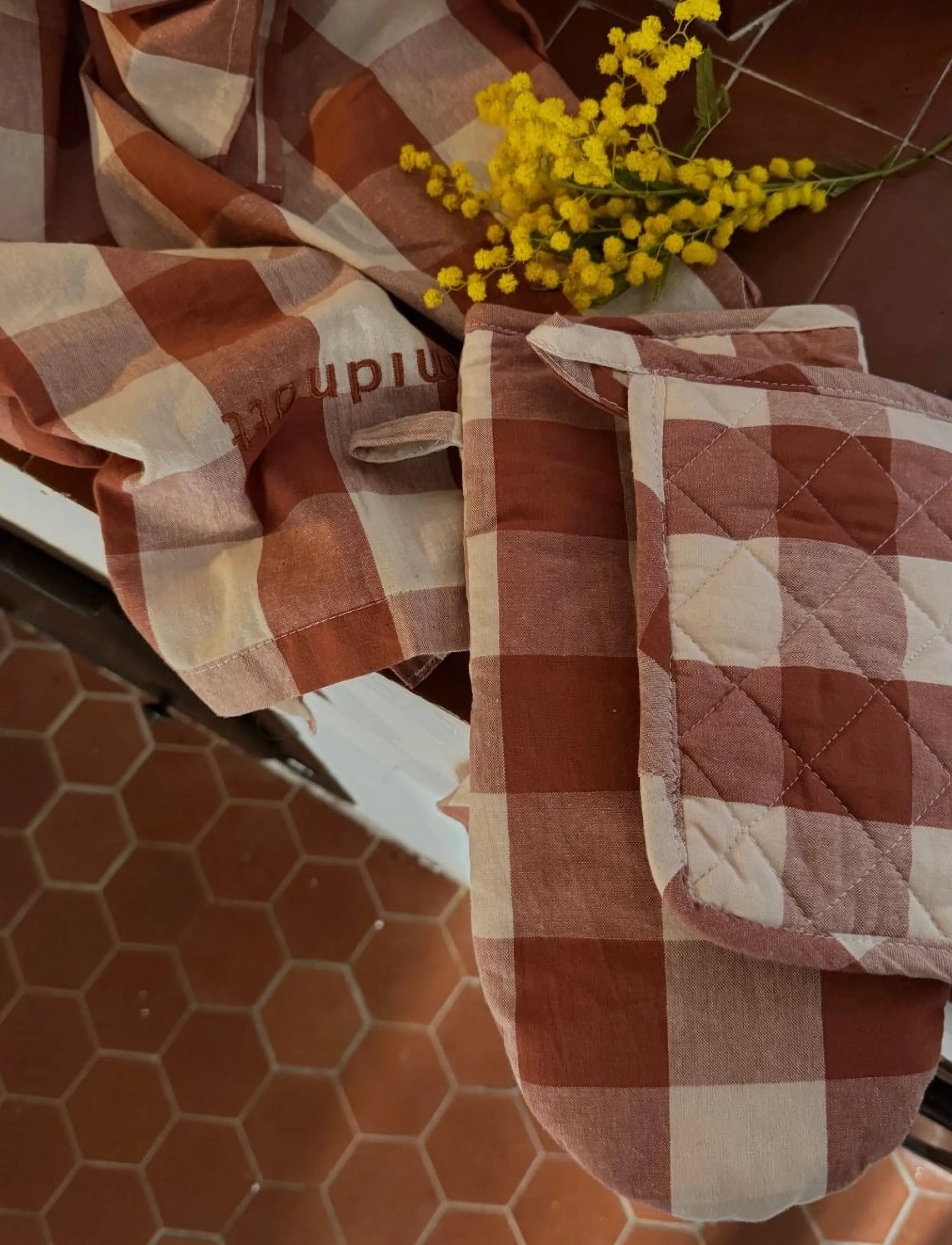 Midnatt - Pot holder Bertel - ahjukindad, pajalapid ja potihoidjad - apricot - 2