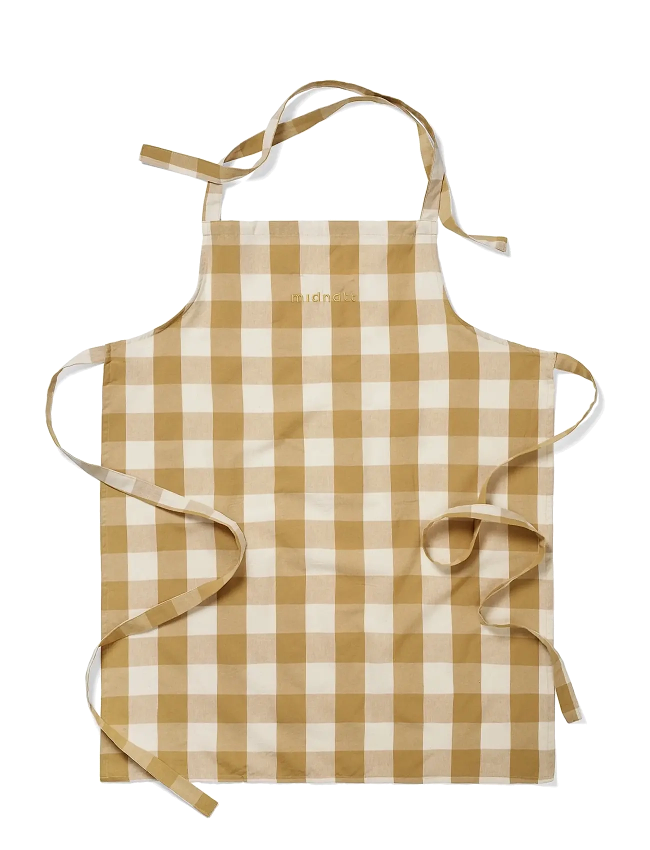 Midnatt Apron Ruth, Forklæde, Gul, Str: 58X80CM